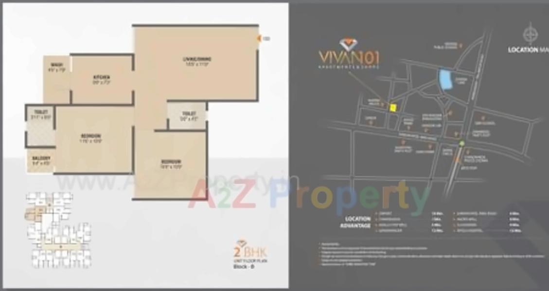 Layout of real estate project Vivan 10 located at Zundal, Gandhinagar, Gujarat