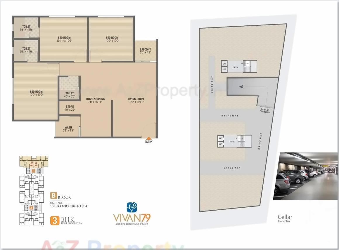 Layout of real estate project Vivan located at Zundal, Gandhinagar, Gujarat