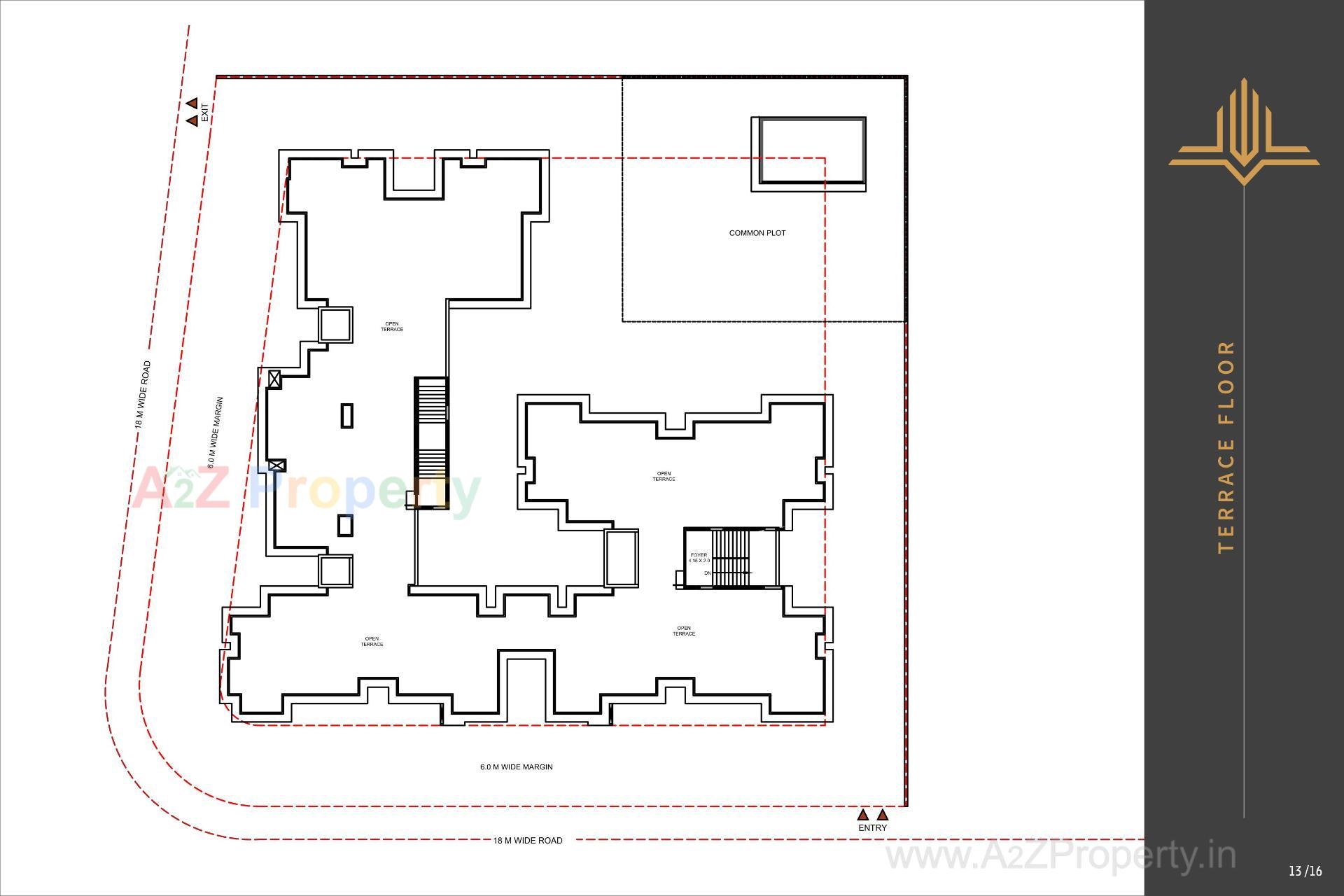Layout of real estate project Vivanta  Lake  View located at Khoraj , Gandhinagar, Gujarat