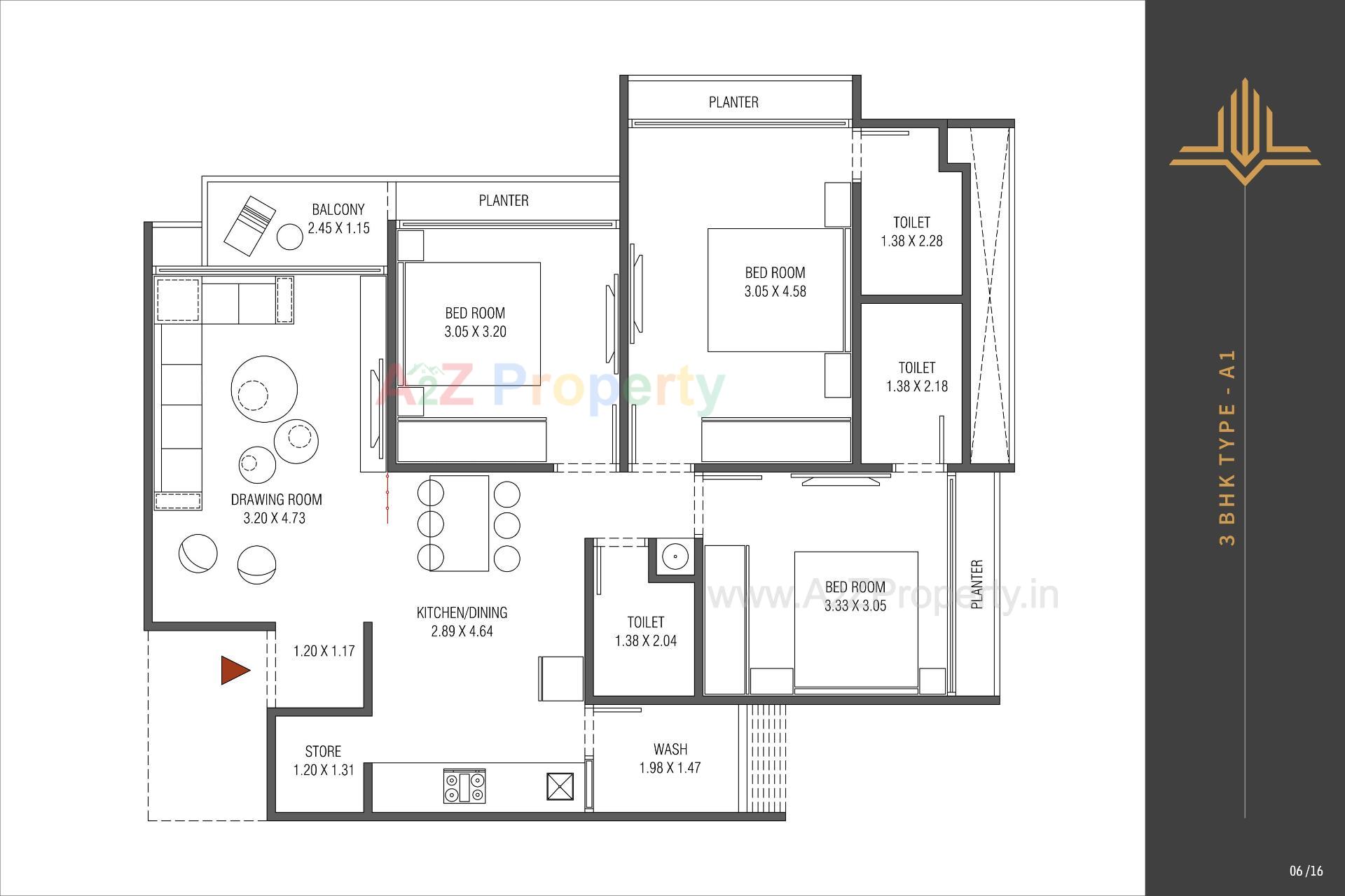 Layout of real estate project Vivanta  Lake  View located at Khoraj , Gandhinagar, Gujarat