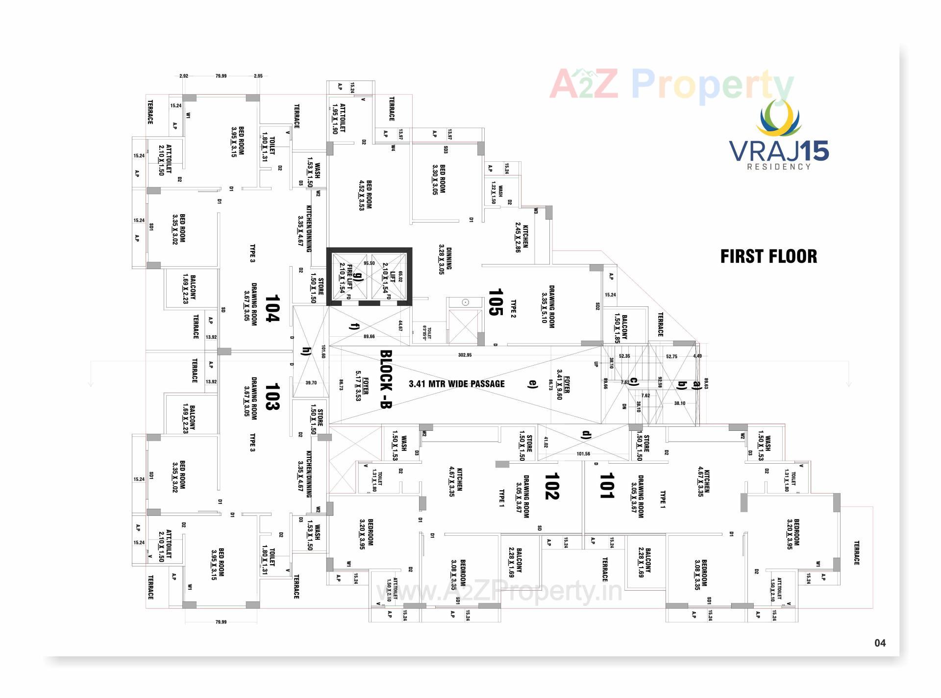 Layout of real estate project Vraj located at Randheja, Gandhinagar, Gujarat