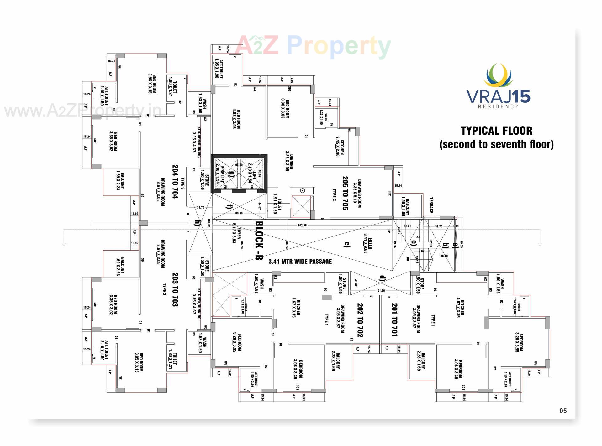 Layout of real estate project Vraj located at Randheja, Gandhinagar, Gujarat