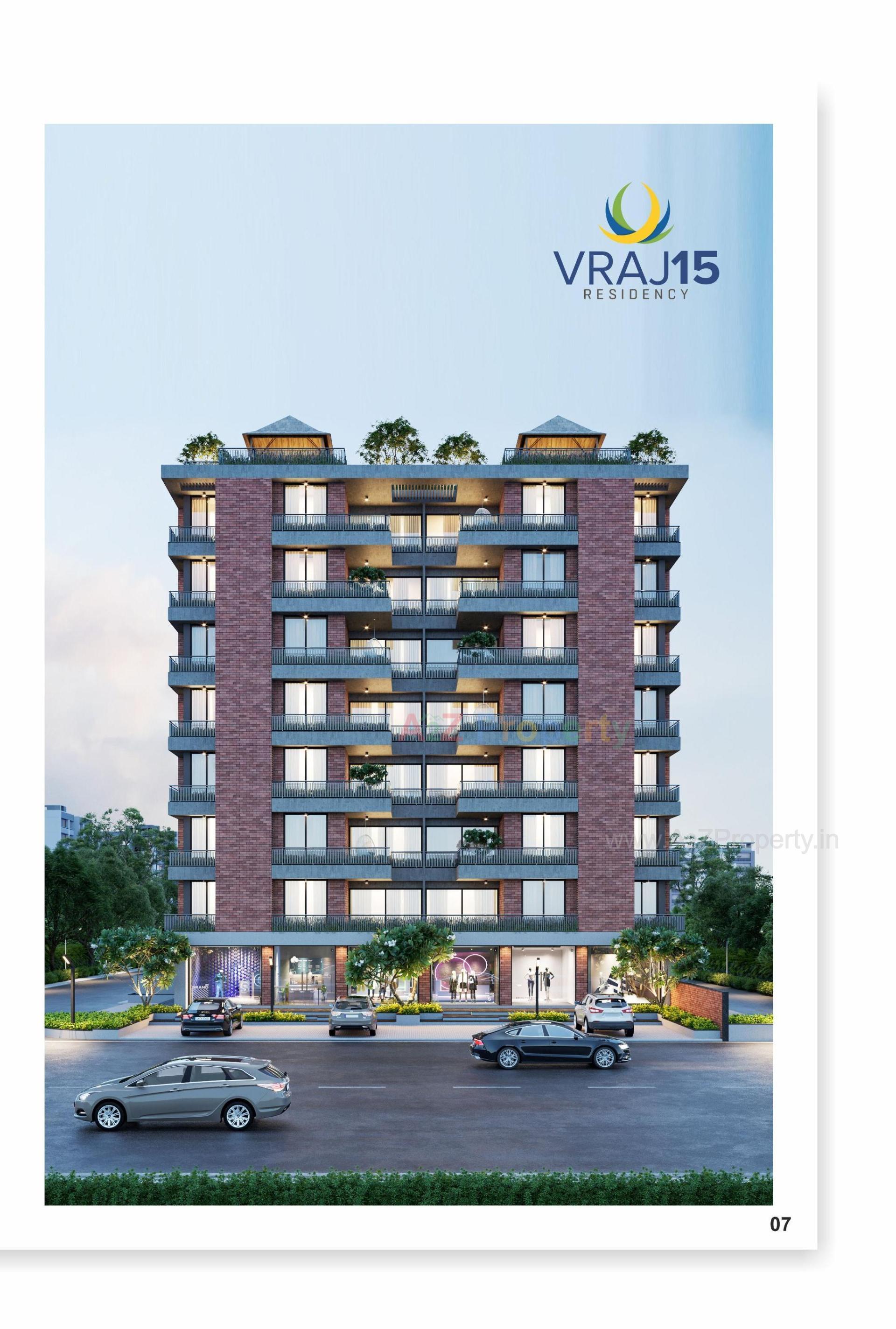 3D Elevation of real estate project Vraj located at Randheja, Gandhinagar, Gujarat
