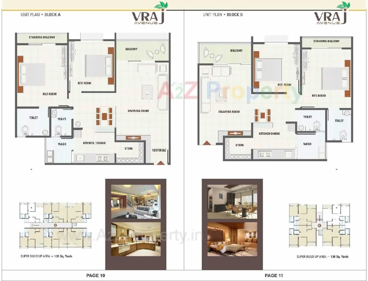 Layout of real estate project Vraj Avenue located at Mansa, Gandhinagar, Gujarat