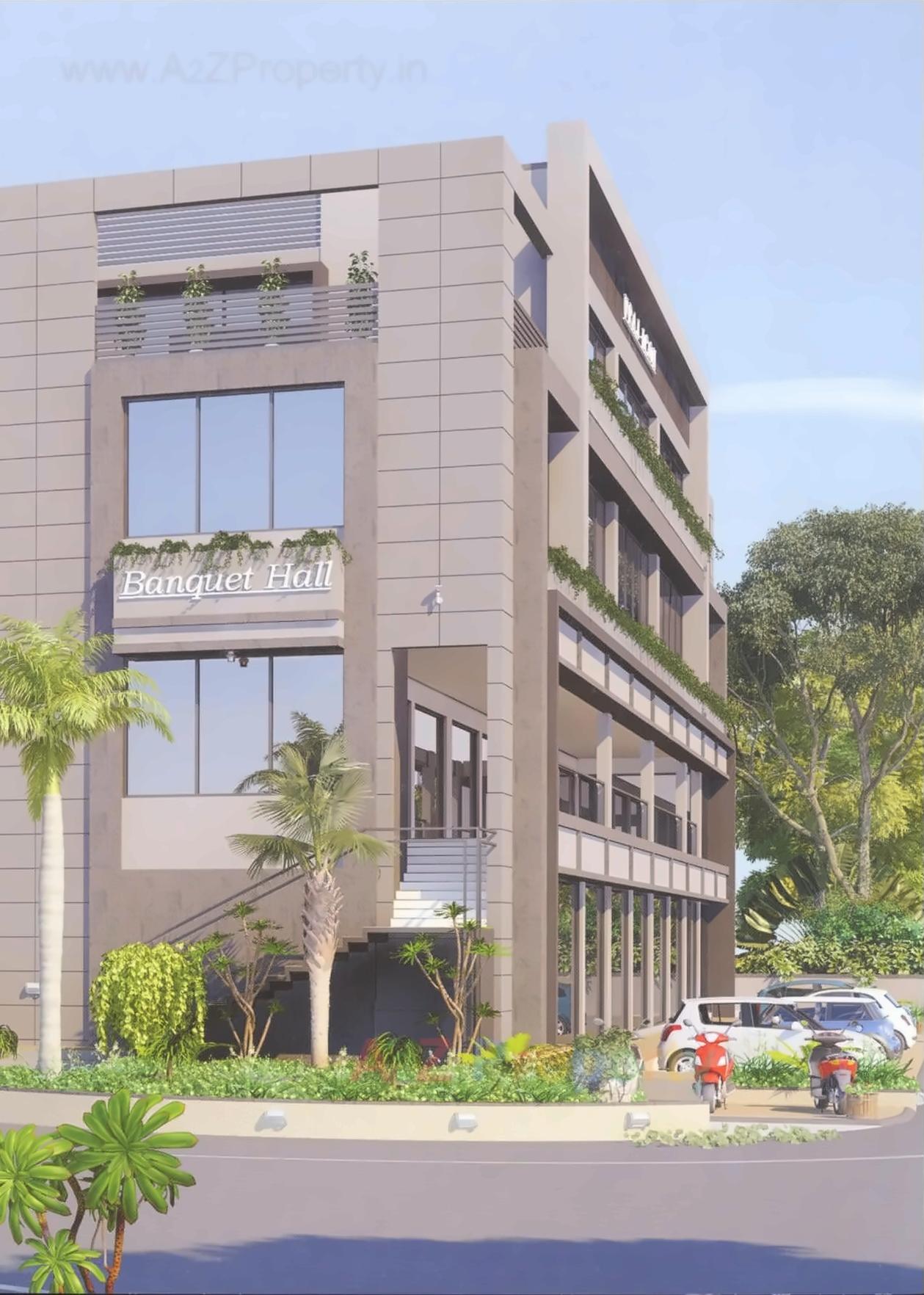 3D Elevation of real estate project Vraj Icon located at Kalol, Gandhinagar, Gujarat