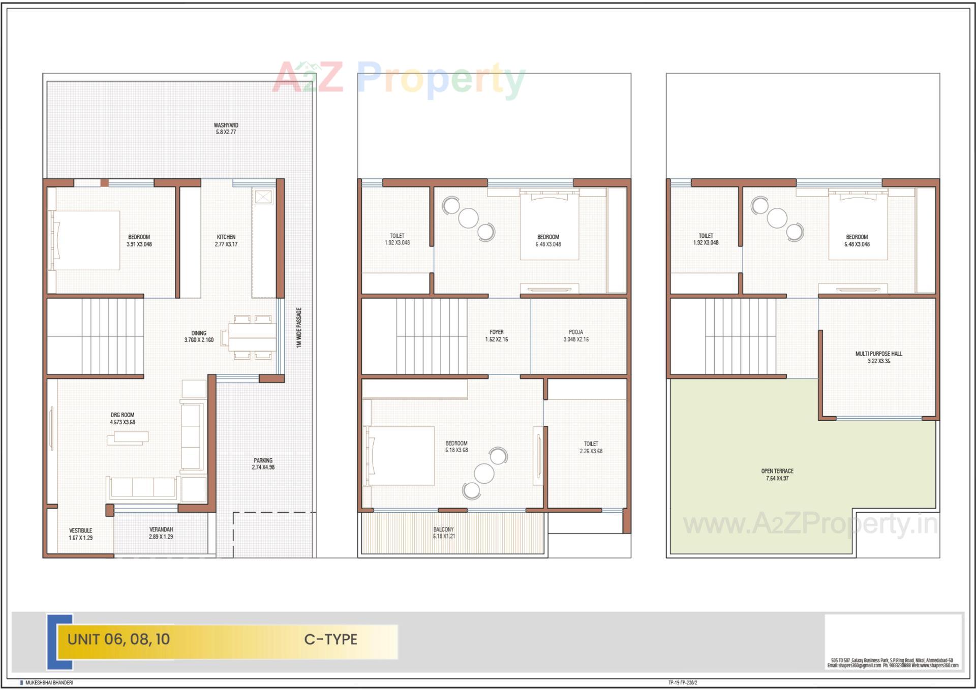 Layout of real estate project Vrundavan  Anantam located at Raysan, Gandhinagar, Gujarat
