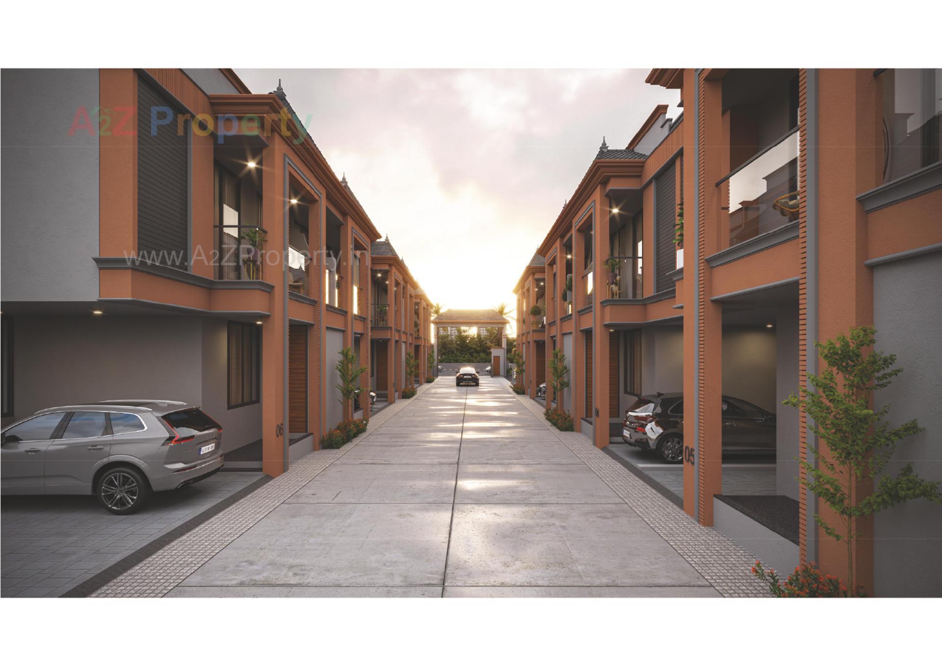 3D Elevation of real estate project Vrundavan  Anantam located at Raysan, Gandhinagar, Gujarat