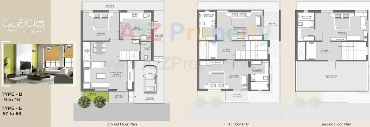Layout of real estate project Vrundavan Bunglows located at Nana-chiloda, Gandhinagar, Gujarat