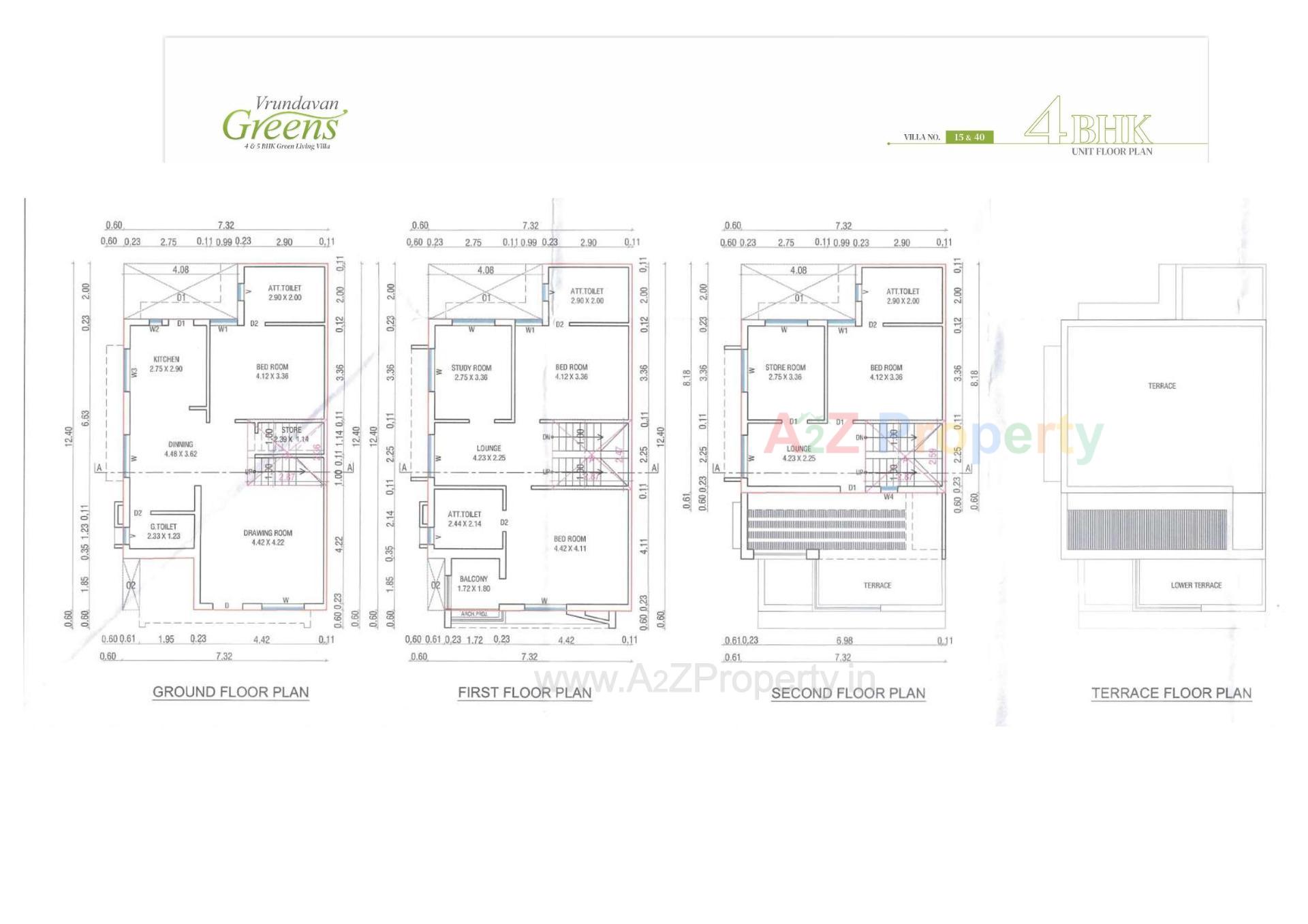 Layout of real estate project Vrundavan Greens located at Pethapur, Gandhinagar, Gujarat