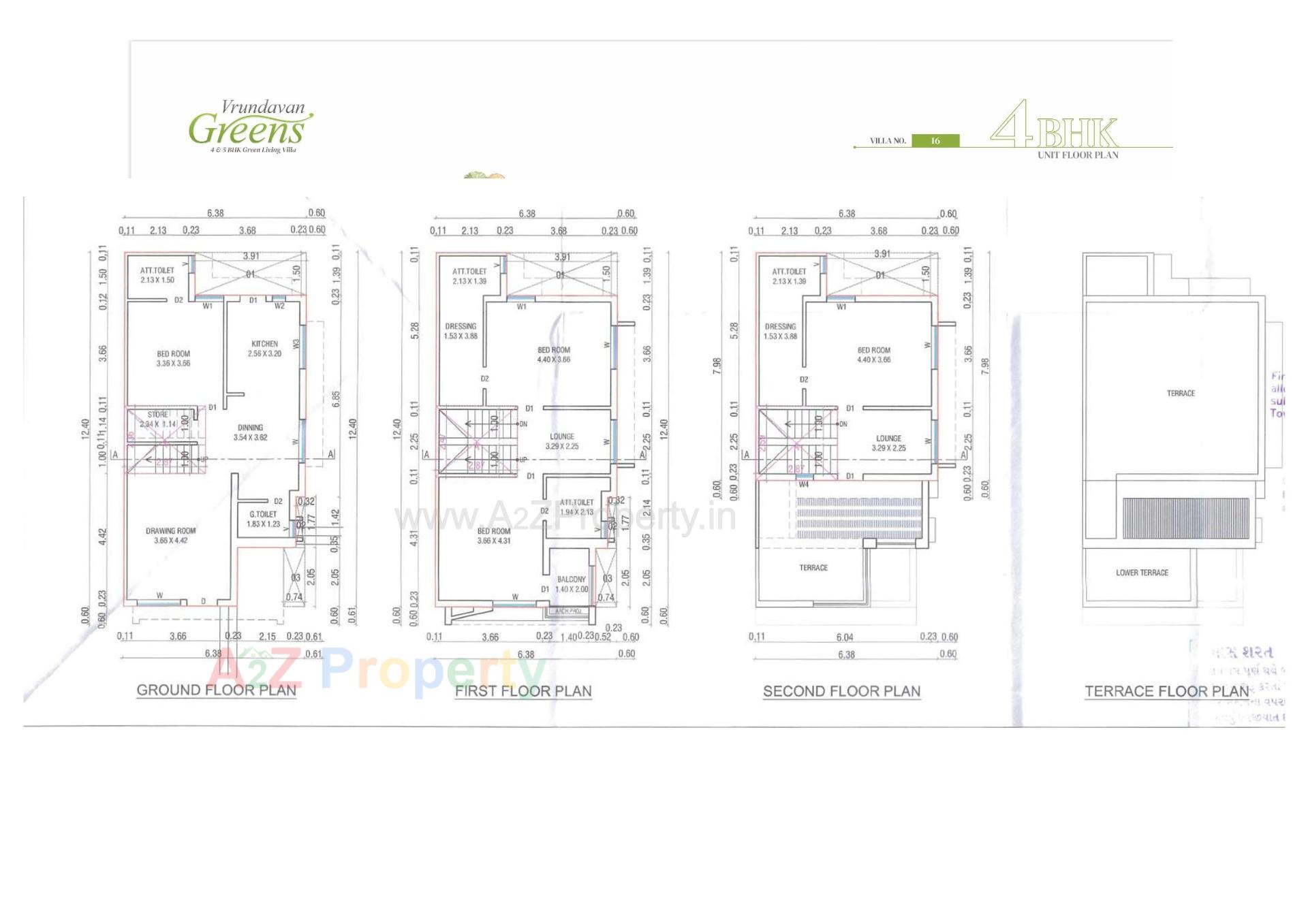 Layout of real estate project Vrundavan Greens located at Pethapur, Gandhinagar, Gujarat