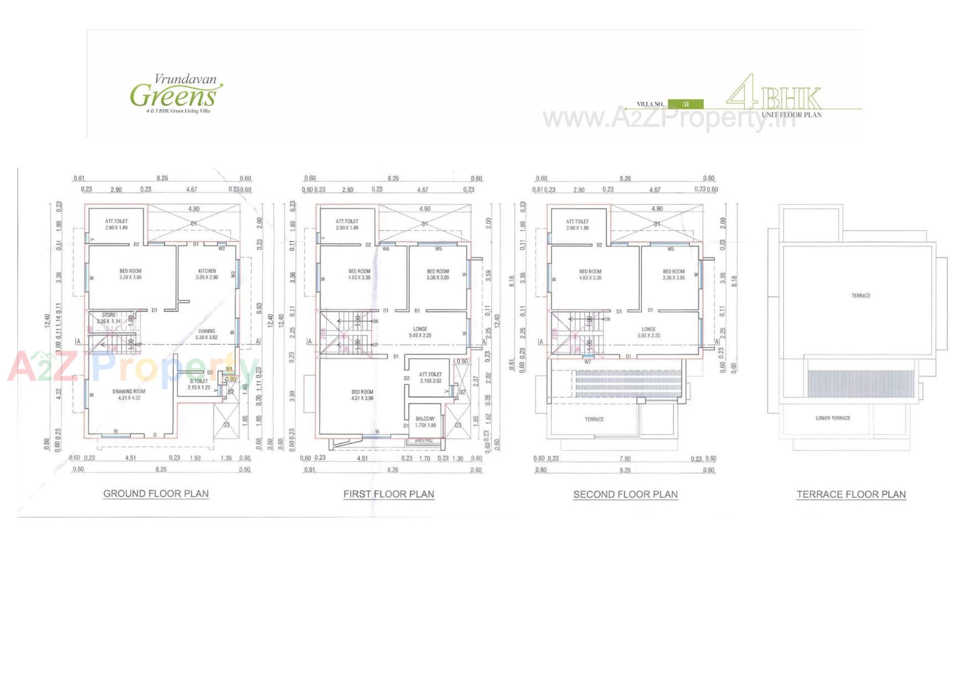 Layout of real estate project Vrundavan Greens located at Pethapur, Gandhinagar, Gujarat