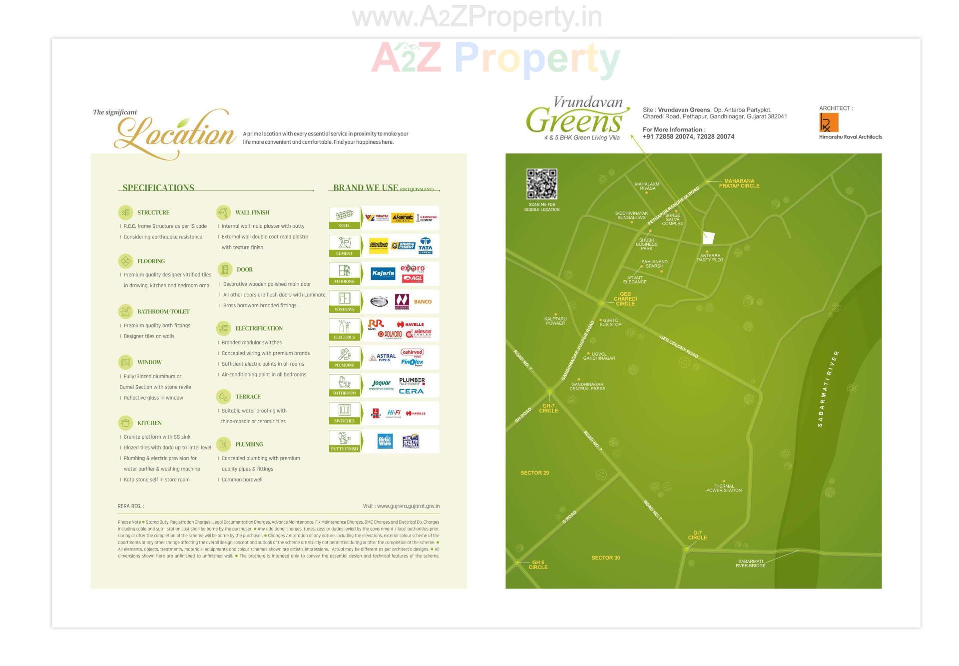  of real estate project Vrundavan Greens located at Pethapur, Gandhinagar, Gujarat