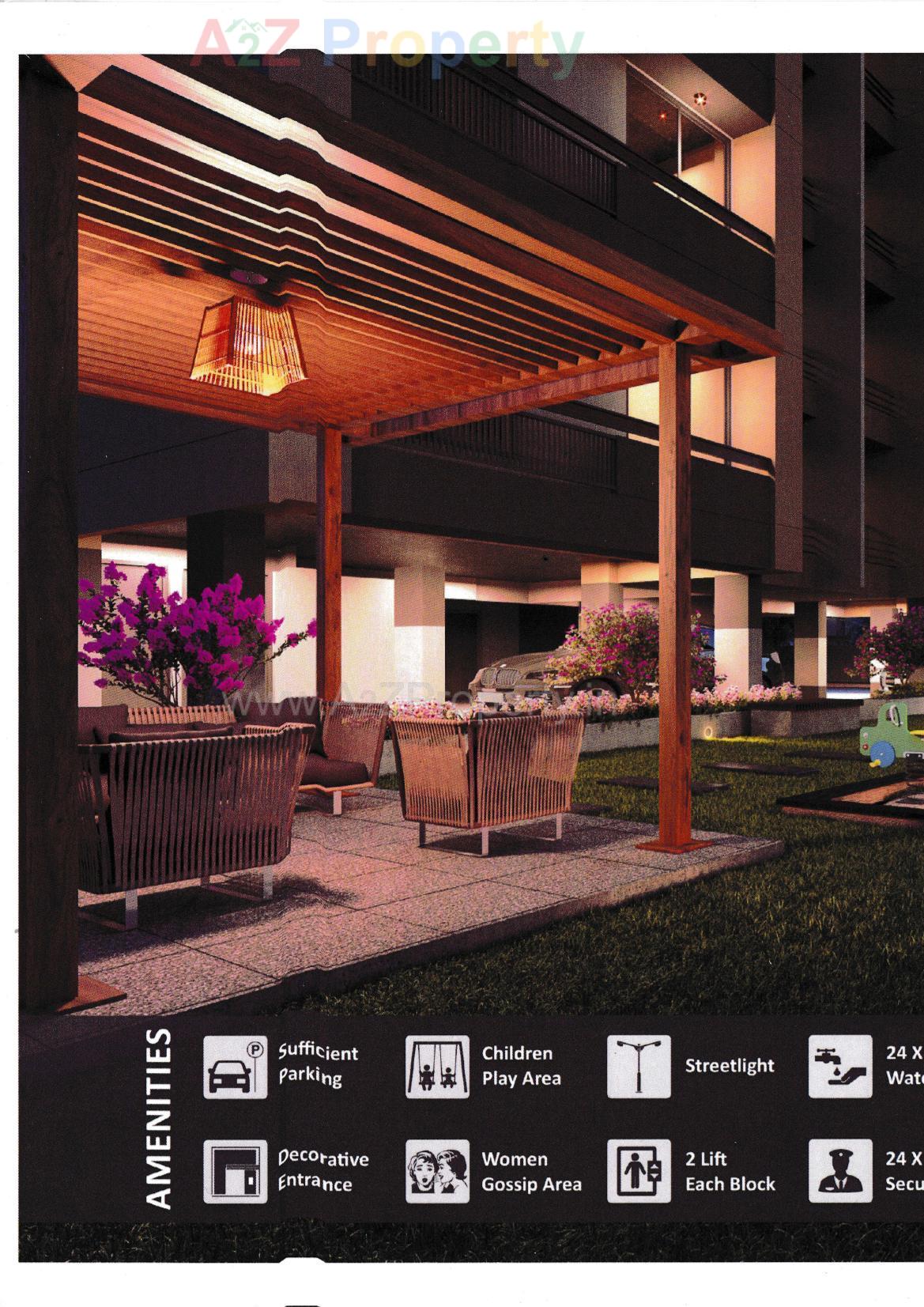 3D Elevation of real estate project Vrundavan Hills located at Gandhinagar, Gandhinagar, Gujarat