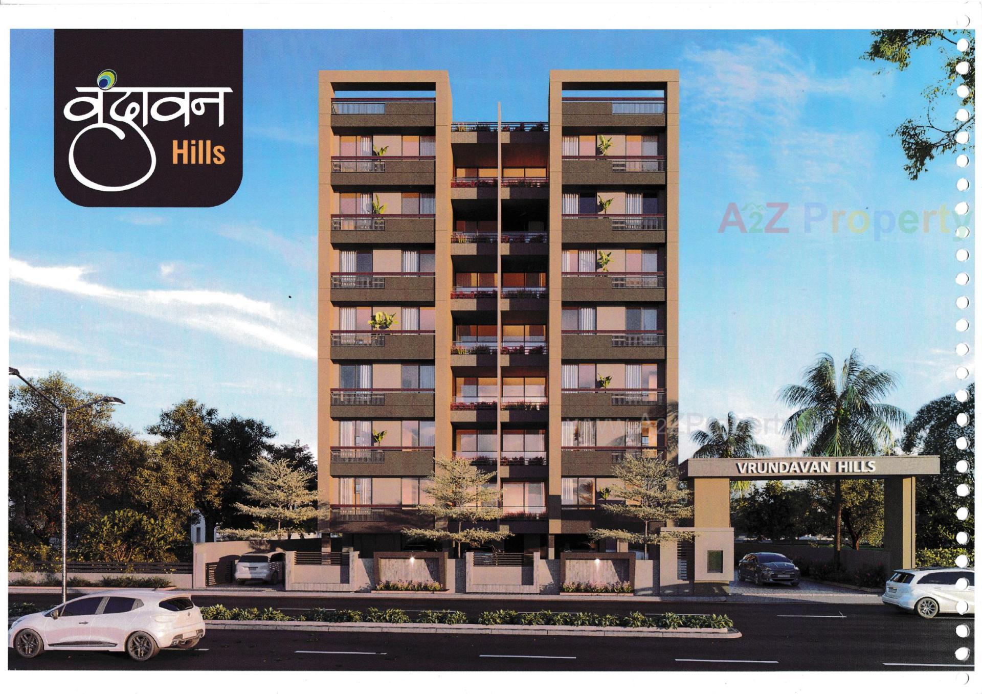 3D Elevation of real estate project Vrundavan Hills located at Gandhinagar, Gandhinagar, Gujarat