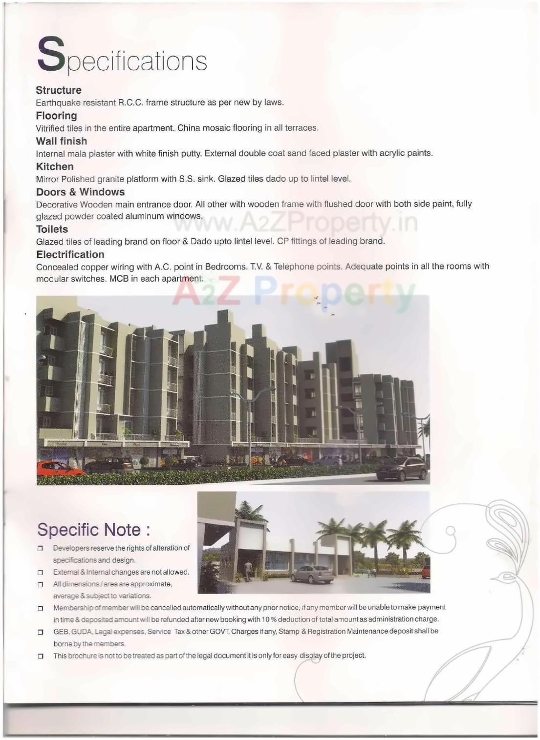  of real estate project Vrundavan Residency located at Sargasan, Gandhinagar, Gujarat