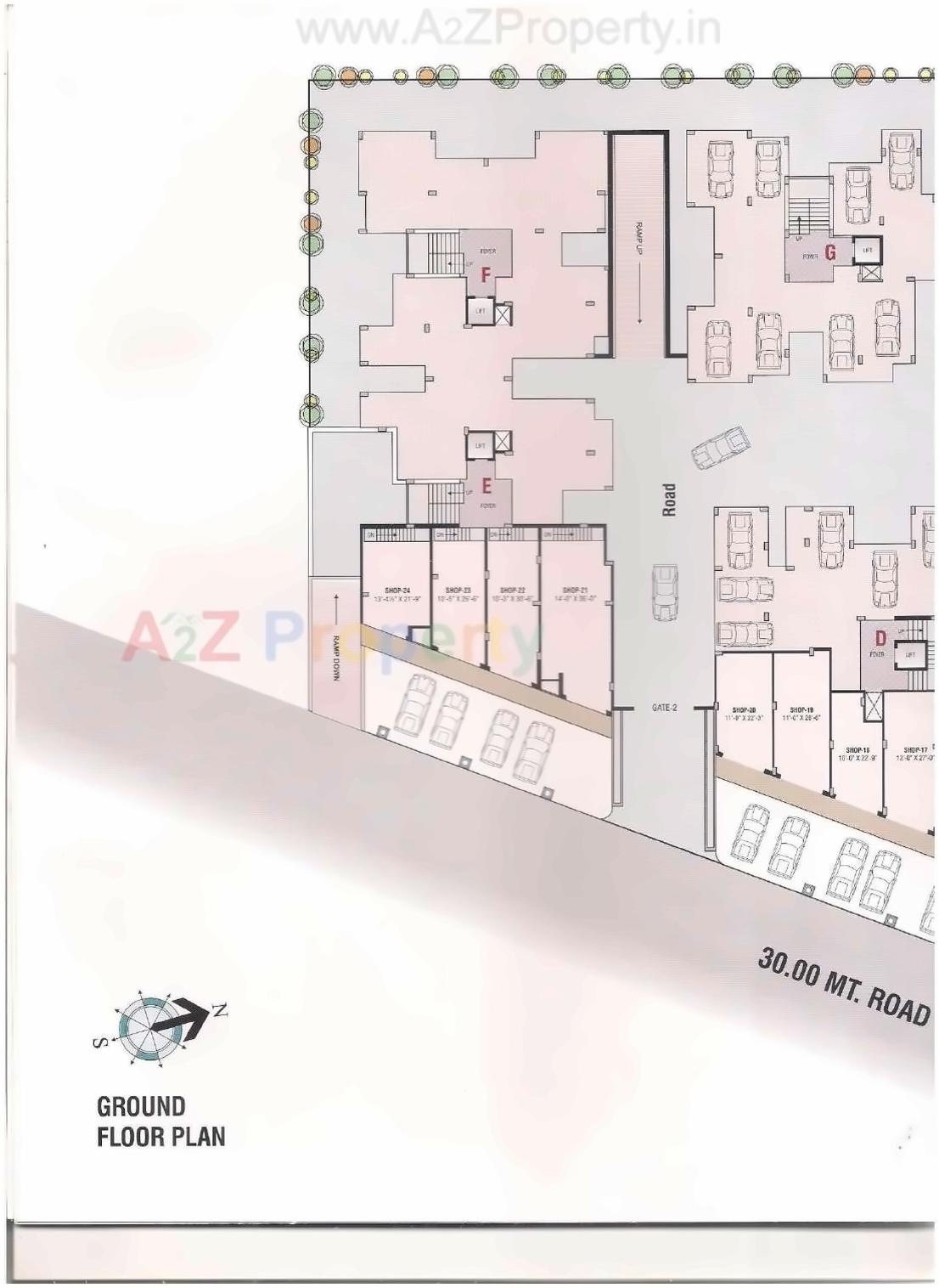 Layout of real estate project Vrundavan Residency located at Sargasan, Gandhinagar, Gujarat