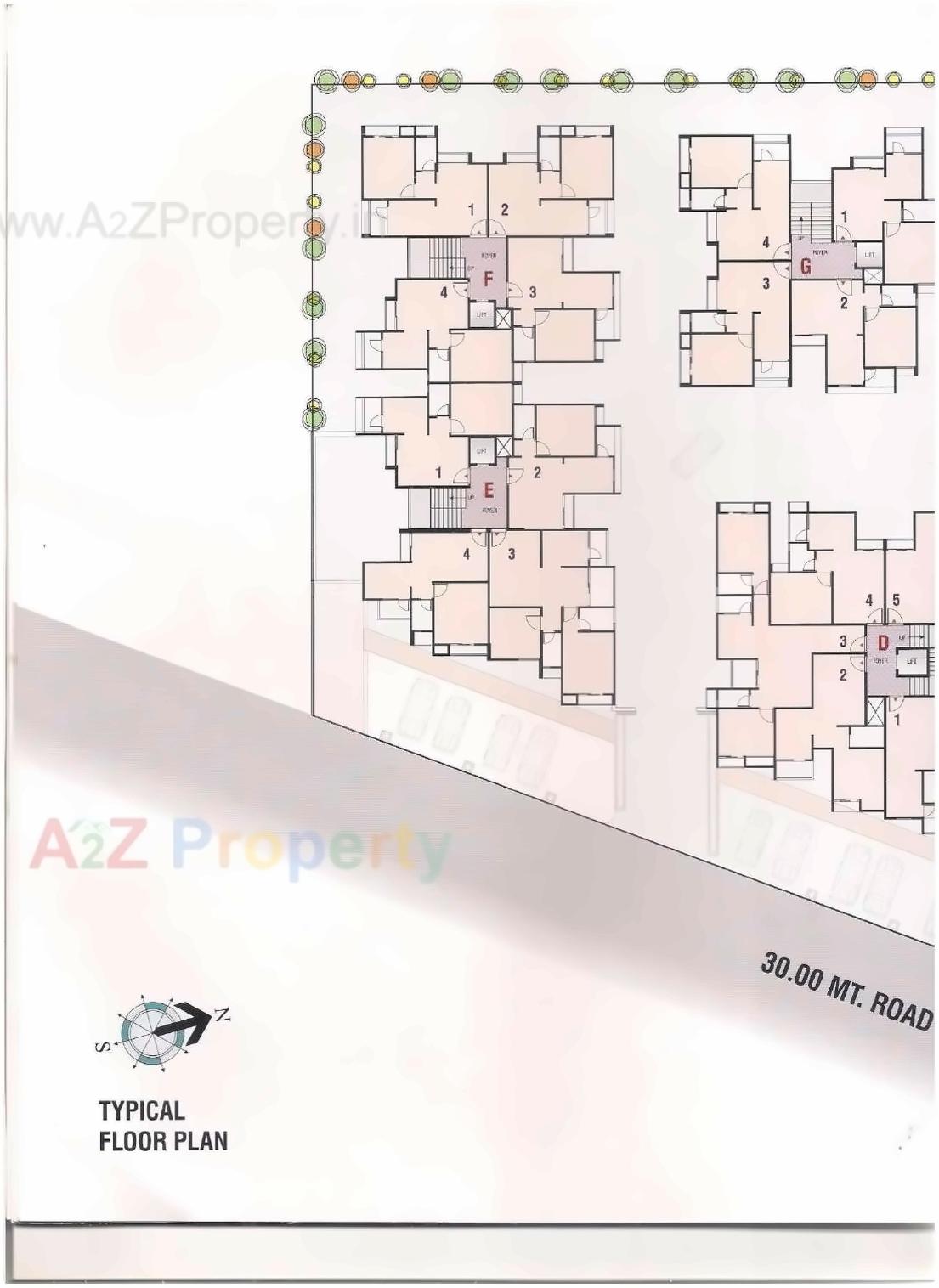 Layout of real estate project Vrundavan Residency located at Sargasan, Gandhinagar, Gujarat