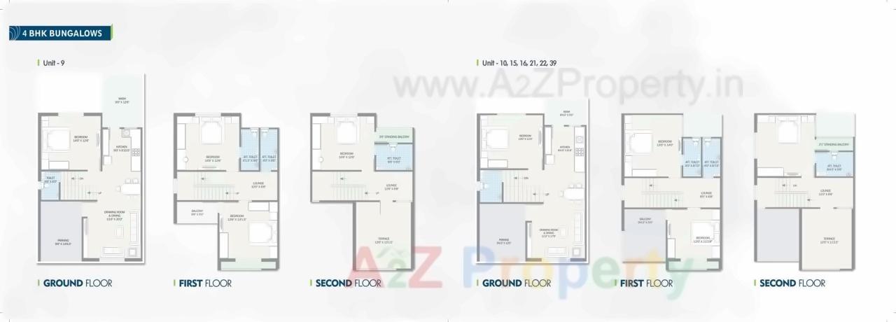 Layout of real estate project Vrundavan Residency located at Vavol, Gandhinagar, Gujarat