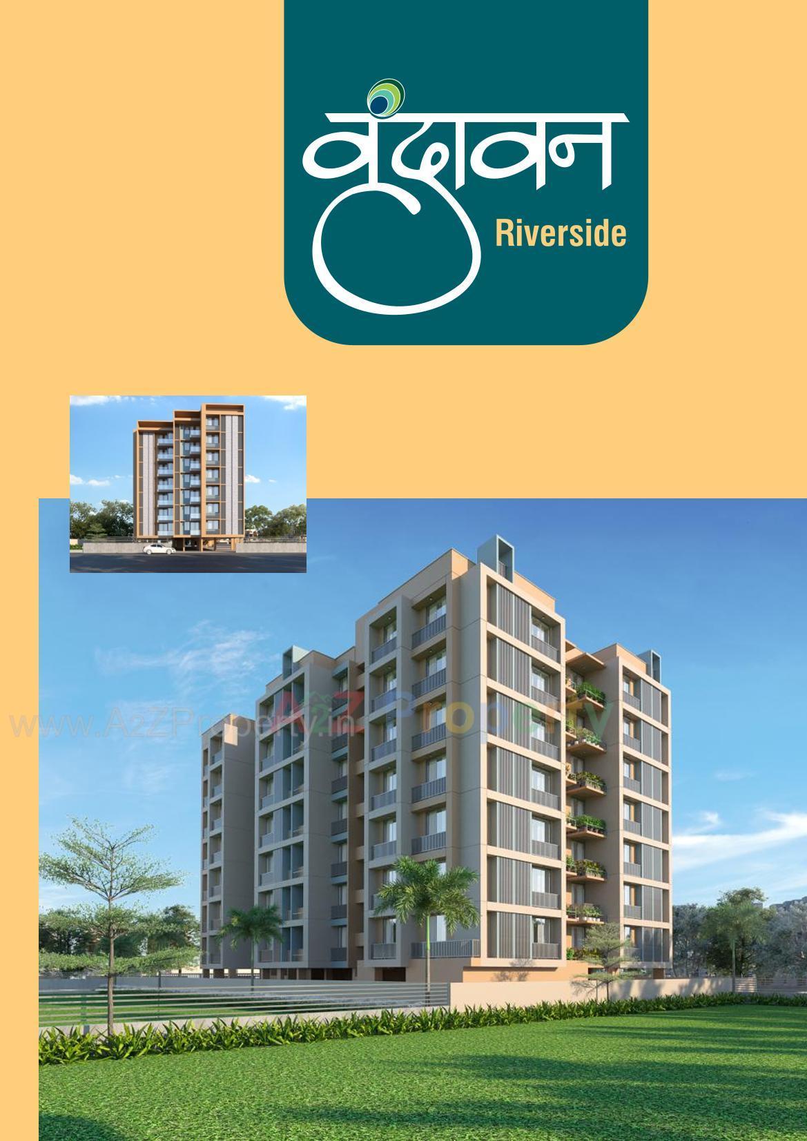 3D Elevation of real estate project Vrundavan Riverside located at Raisan, Gandhinagar, Gujarat