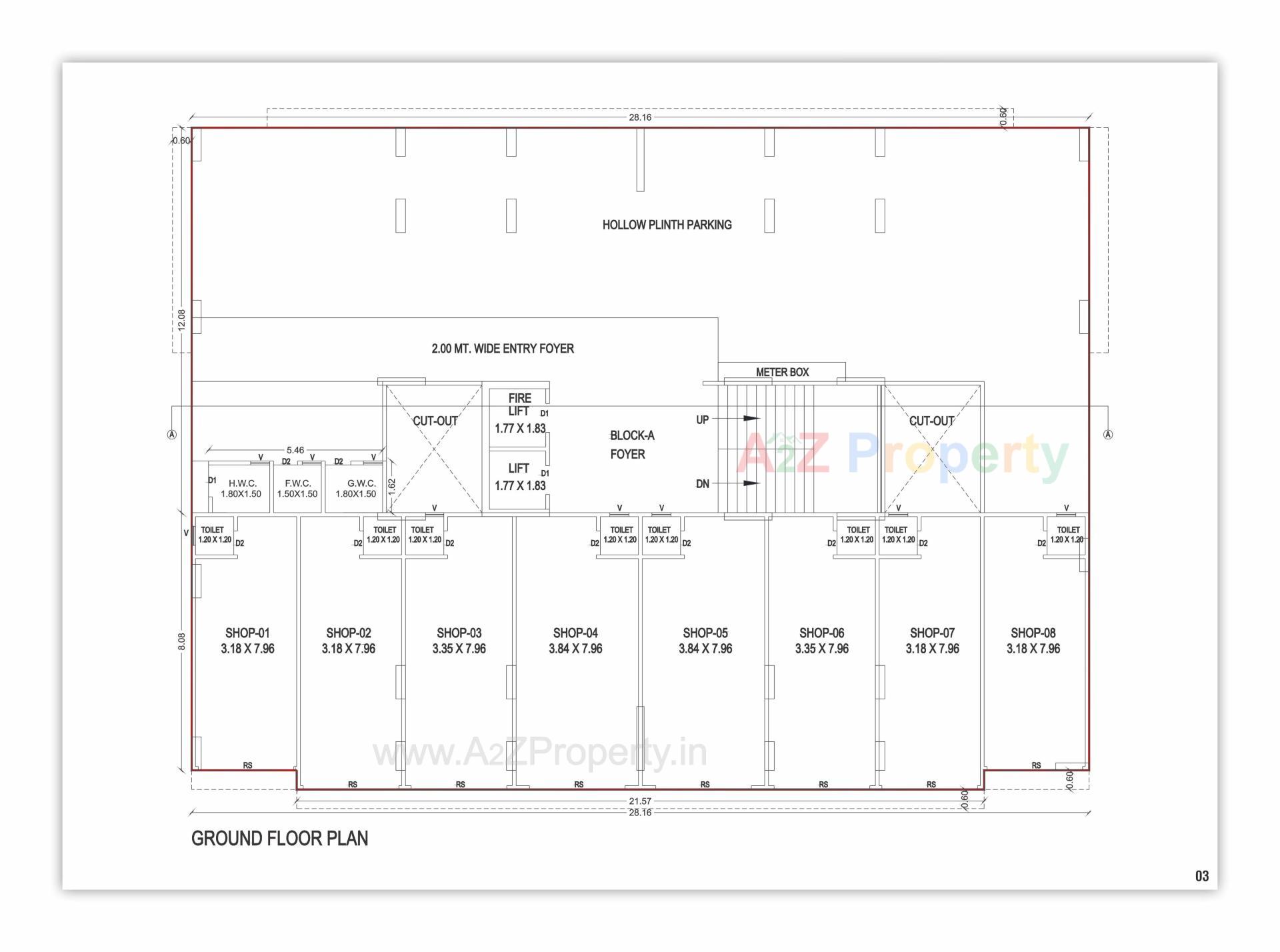 Layout of real estate project Vrundavan Skyview located at Pethapur, Gandhinagar, Gujarat