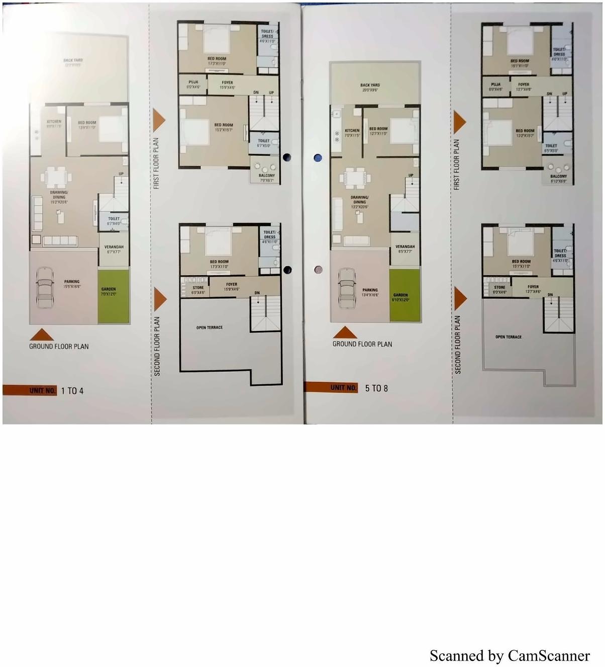 Layout of real estate project Vrundavan Villa located at Lavarpur, Gandhinagar, Gujarat