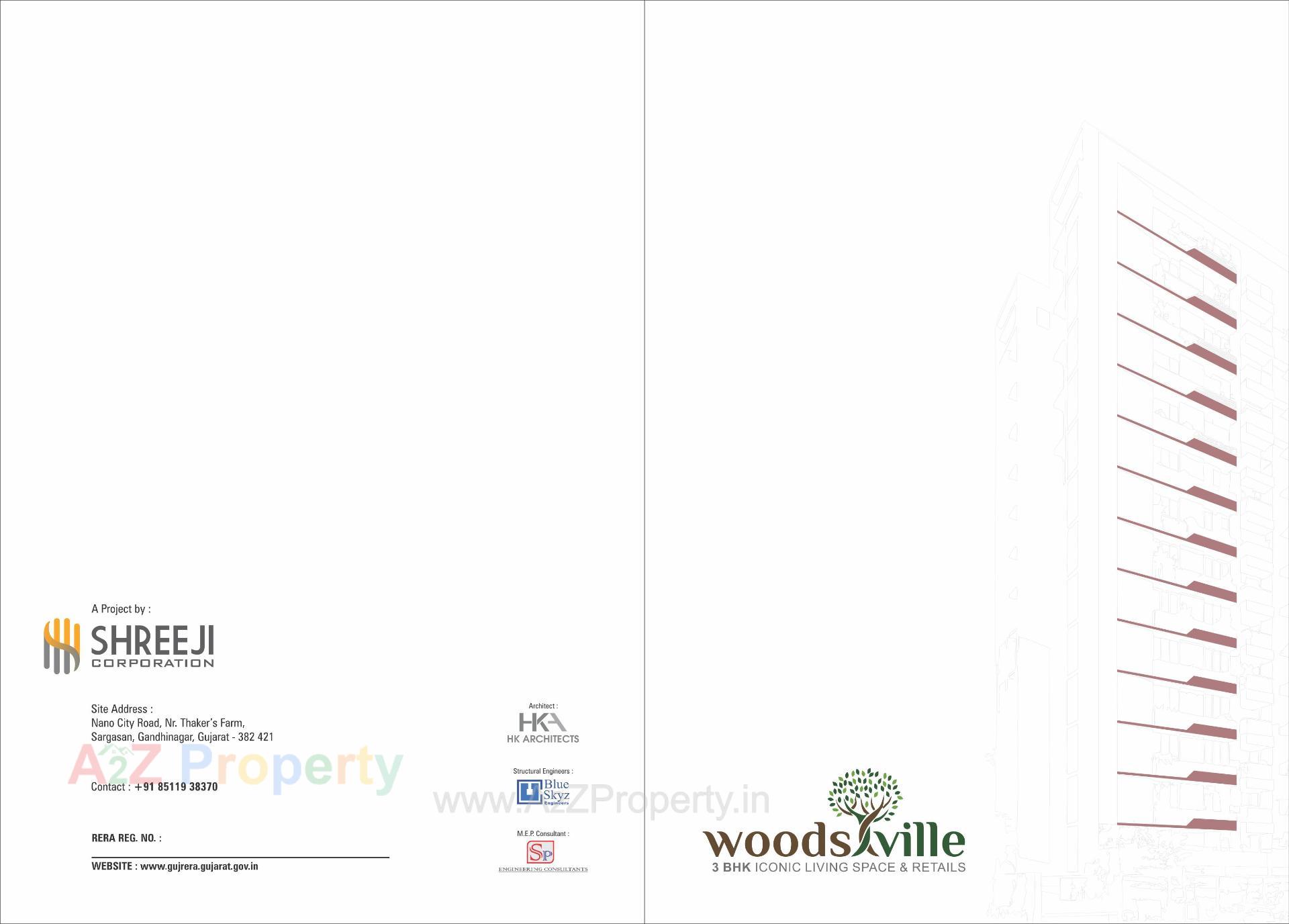  of real estate project Woods Ville located at Sargasan, Gandhinagar, Gujarat