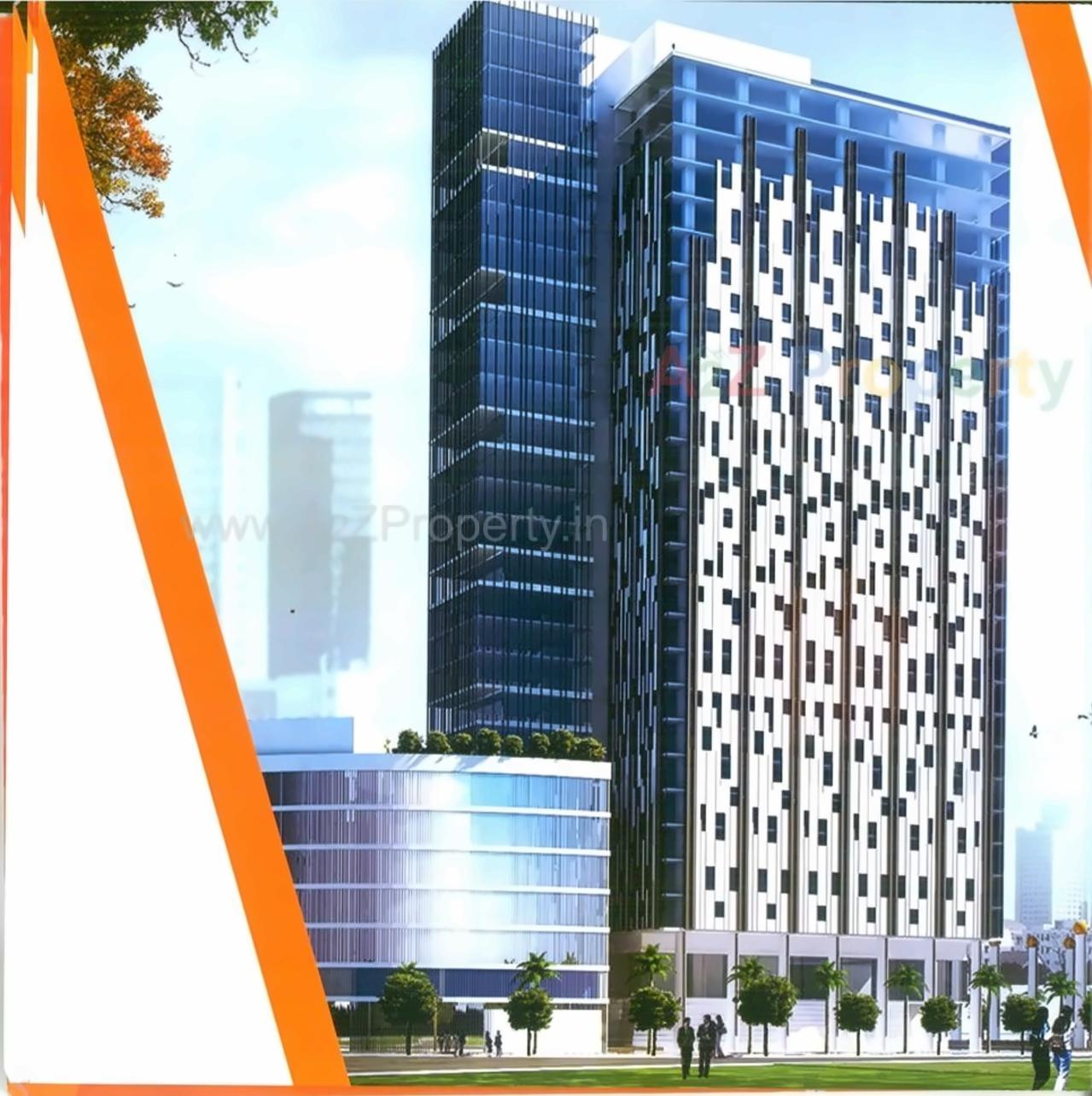 3D Elevation of real estate project Wtc Gift Tower A, located at Ratanpur, Gandhinagar, Gujarat