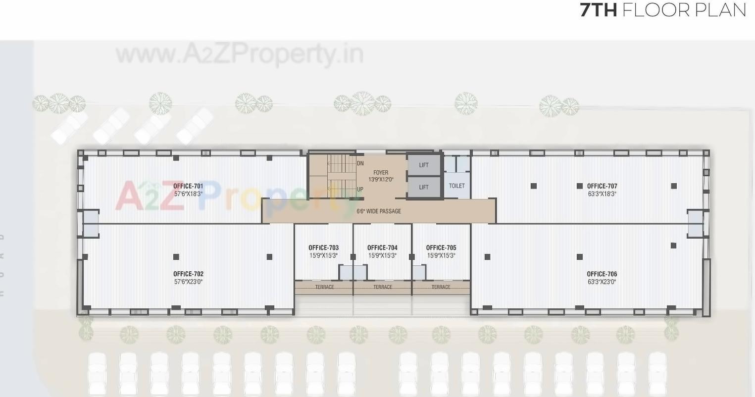 Layout of real estate project Yash Empire located at Gandhinagar, Gandhinagar, Gujarat