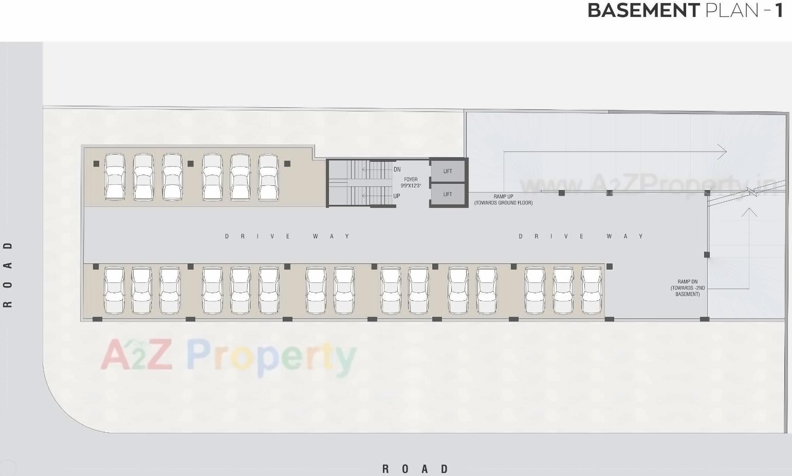 Layout of real estate project Yash Empire located at Gandhinagar, Gandhinagar, Gujarat