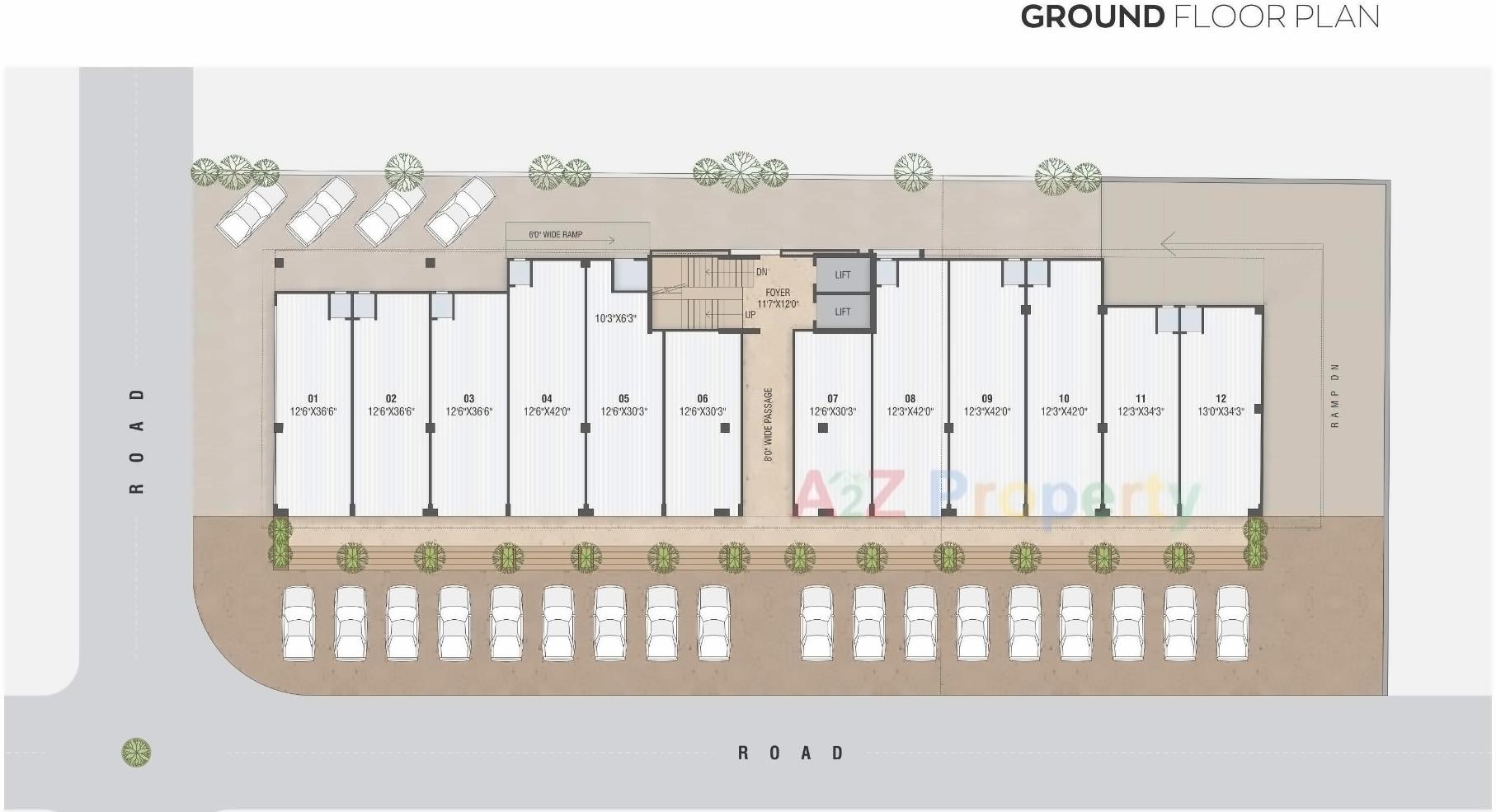 Layout of real estate project Yash Empire located at Gandhinagar, Gandhinagar, Gujarat