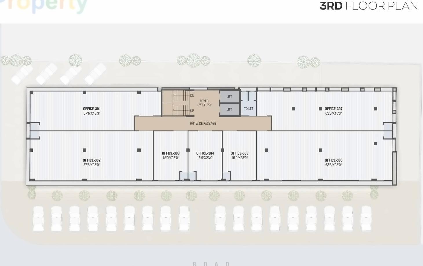 Layout of real estate project Yash Empire located at Gandhinagar, Gandhinagar, Gujarat