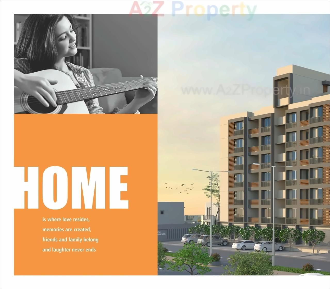 3D Elevation of real estate project Yash Parisar located at Kudasan, Gandhinagar, Gujarat