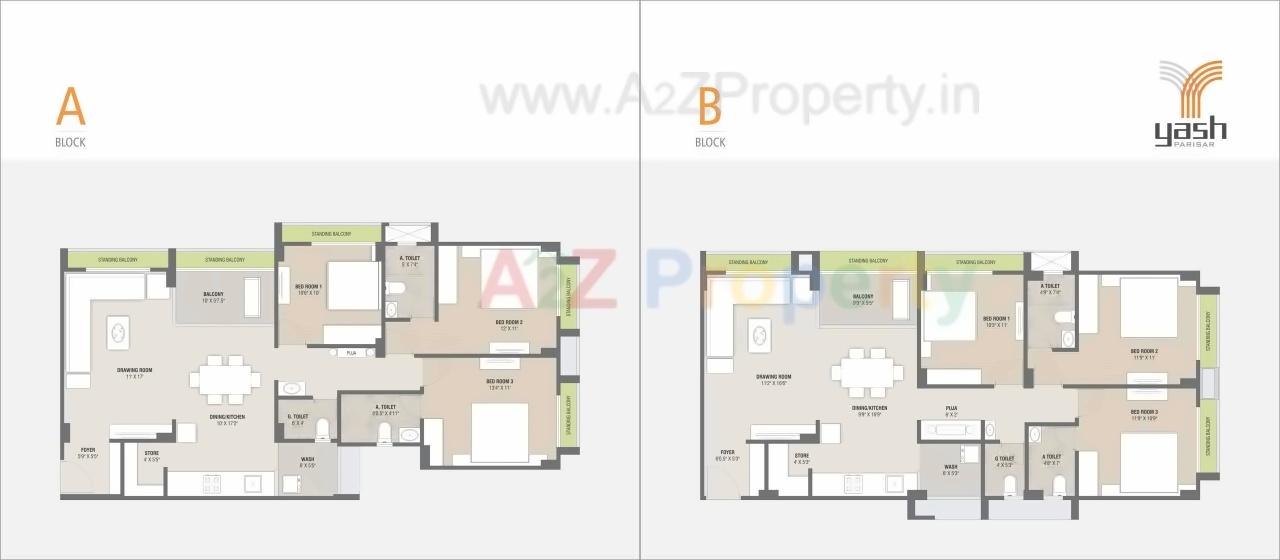 Layout of real estate project Yash Parisar located at Kudasan, Gandhinagar, Gujarat