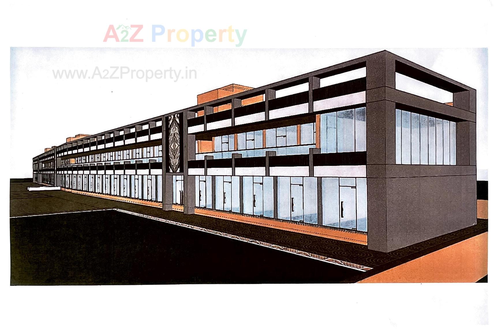 3D Elevation of real estate project Yashraj Prime located at Khatraj, Gandhinagar, Gujarat