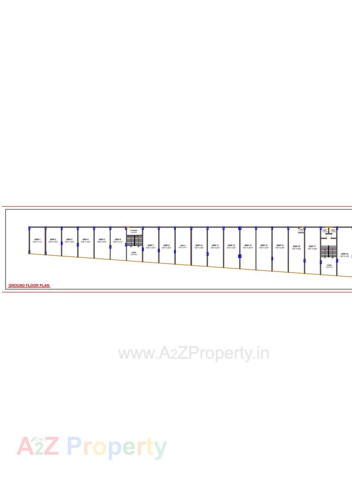 Layout of real estate project Yashraj Prime located at Khatraj, Gandhinagar, Gujarat