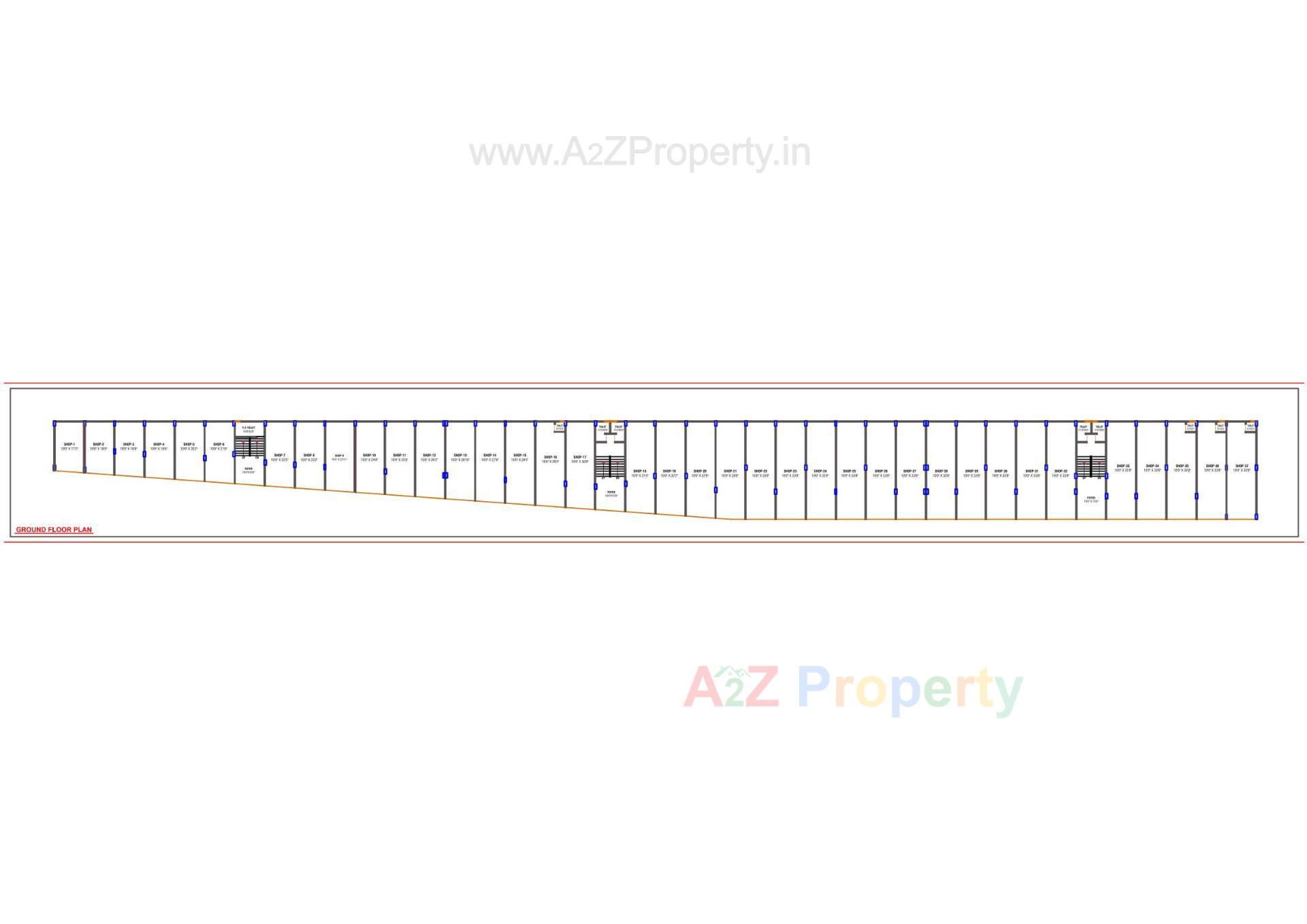 Layout of real estate project Yashraj Prime located at Khatraj, Gandhinagar, Gujarat