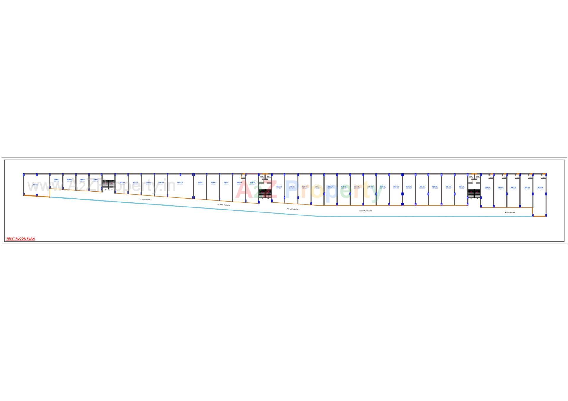 Layout of real estate project Yashraj Prime located at Khatraj, Gandhinagar, Gujarat