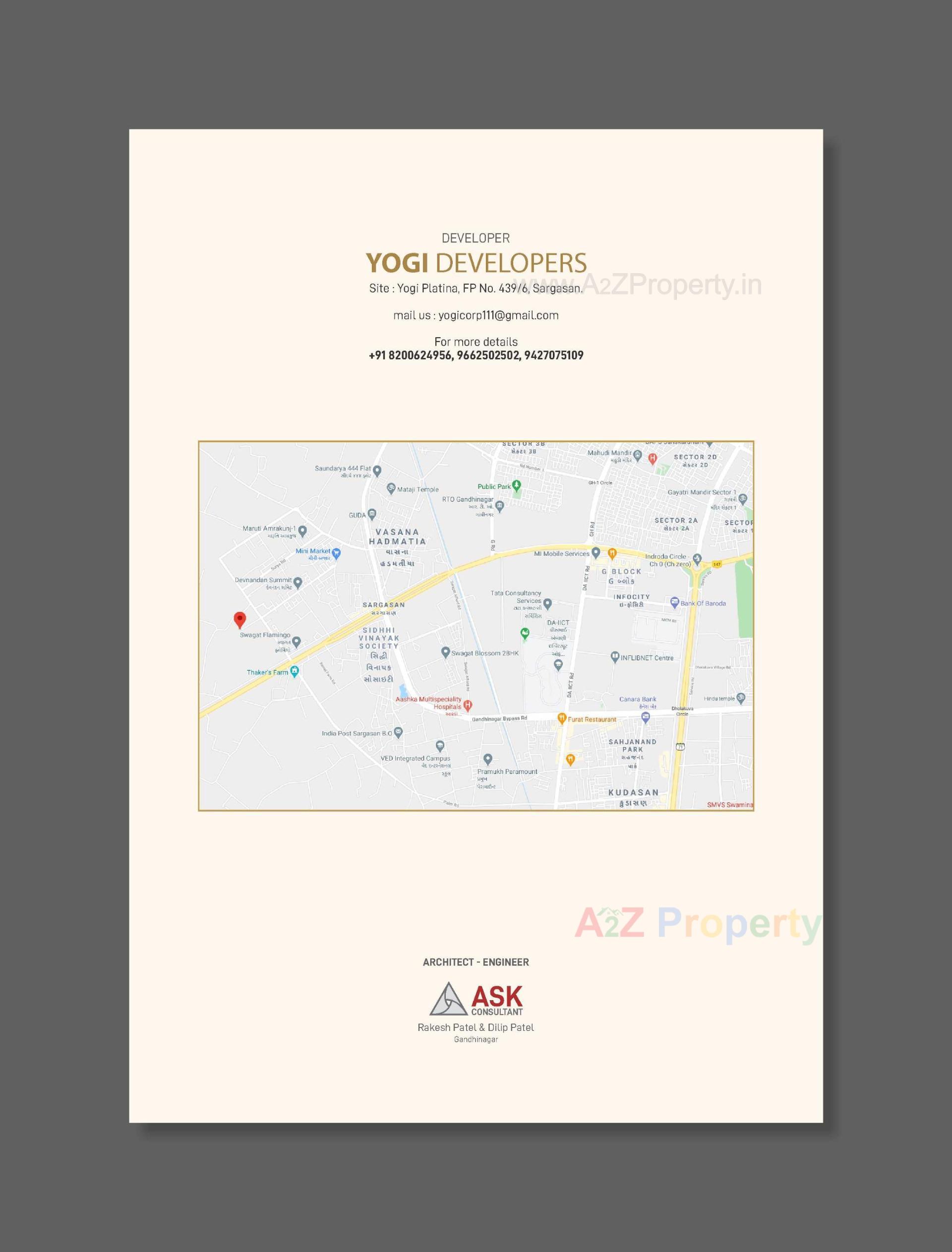  of real estate project Yogi Platina located at Gandhinagar, Gandhinagar, Gujarat