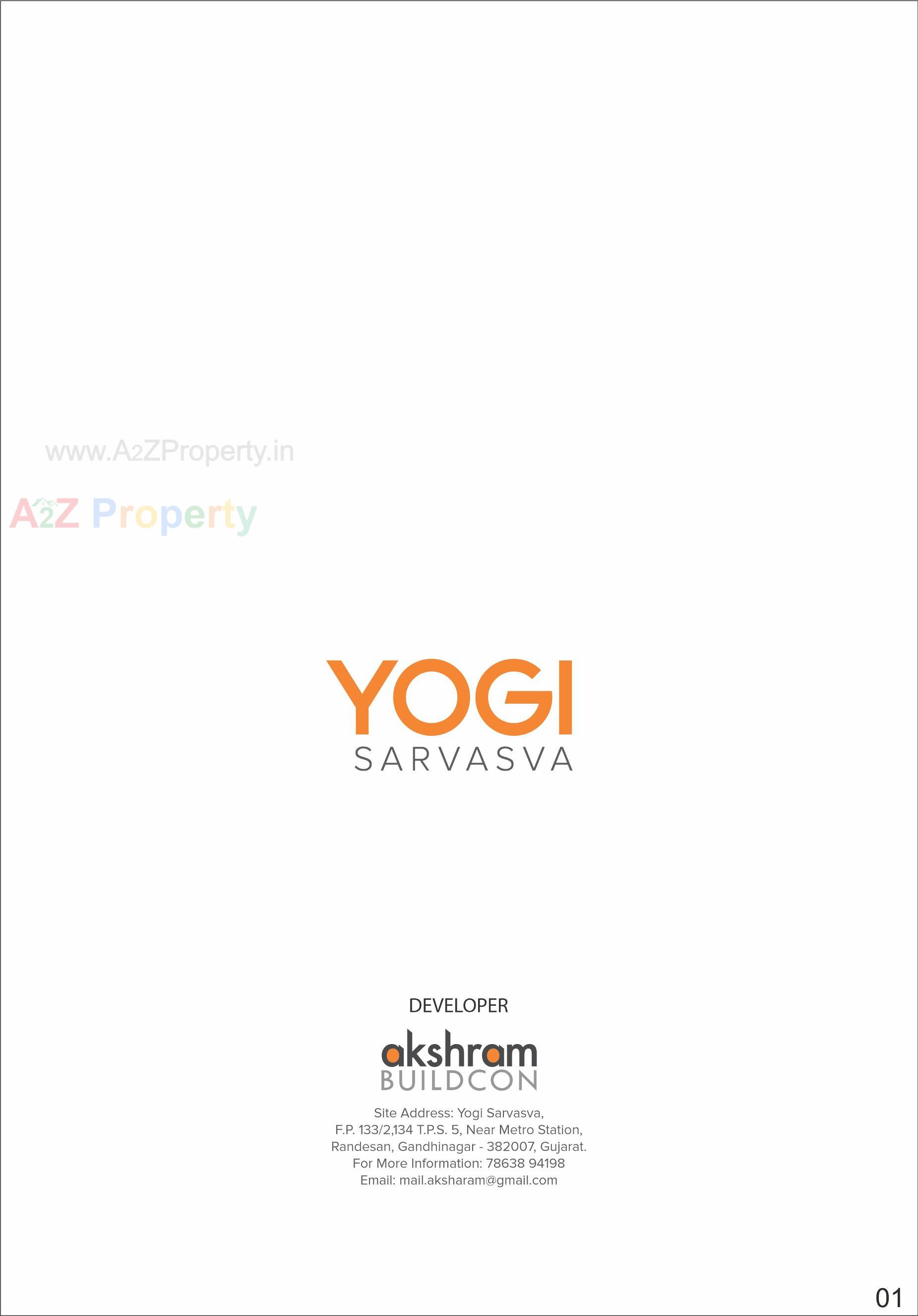  of real estate project Yogi Sarvasva located at Randesan, Gandhinagar, Gujarat