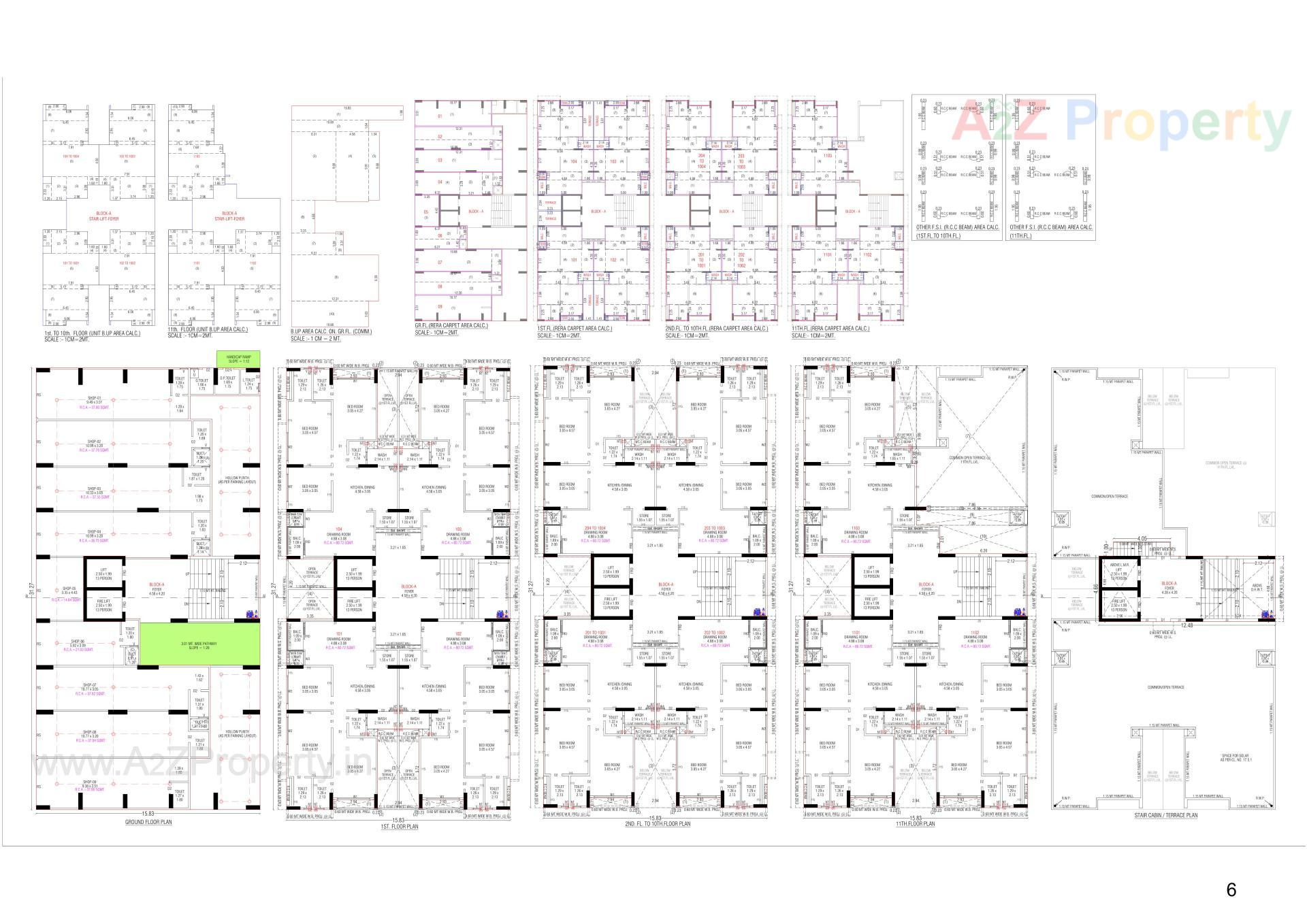 Layout of real estate project Zion Nest located at Khoraj, Gandhinagar, Gujarat