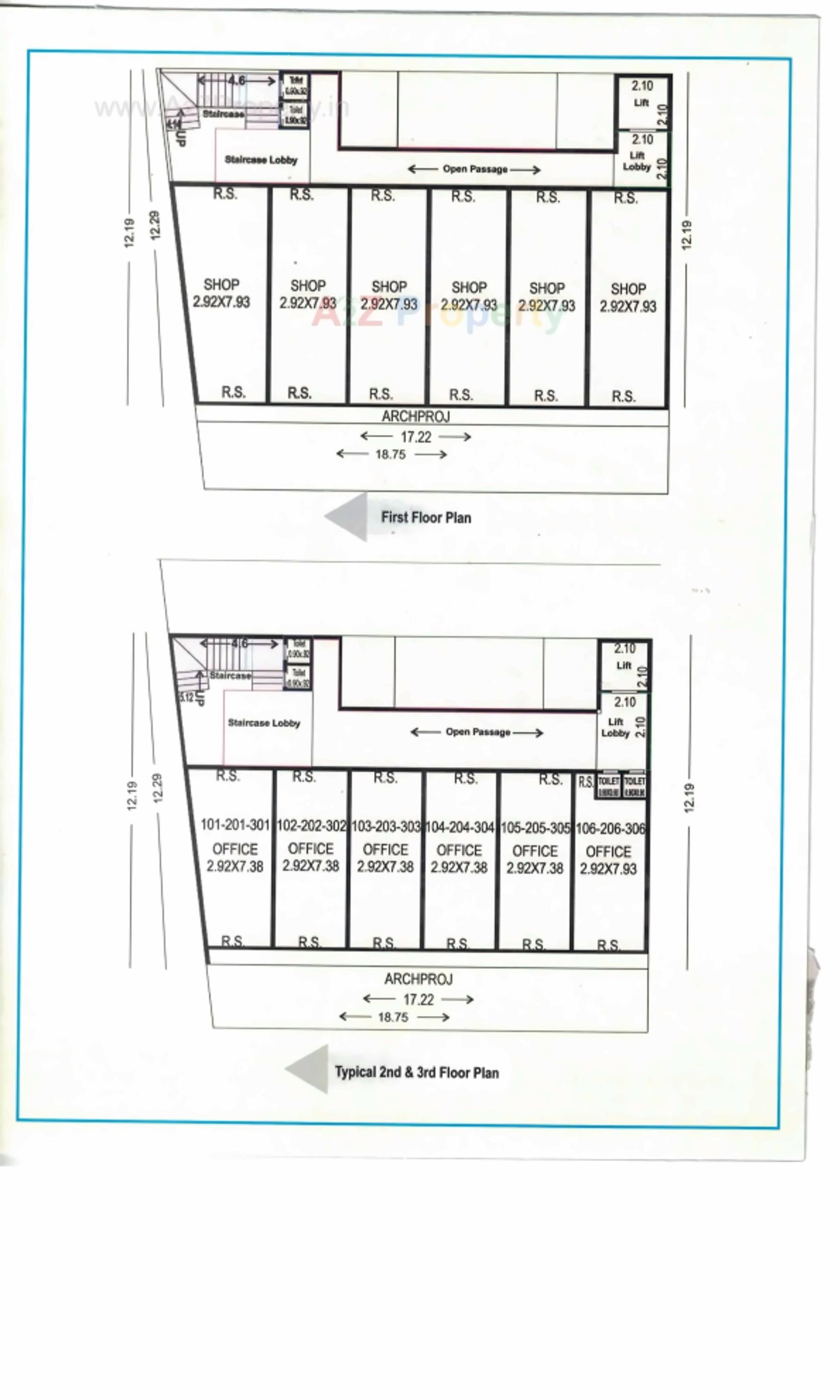 Layout of real estate project Abhay located at Veraval, Gir Somnath, Gujarat
