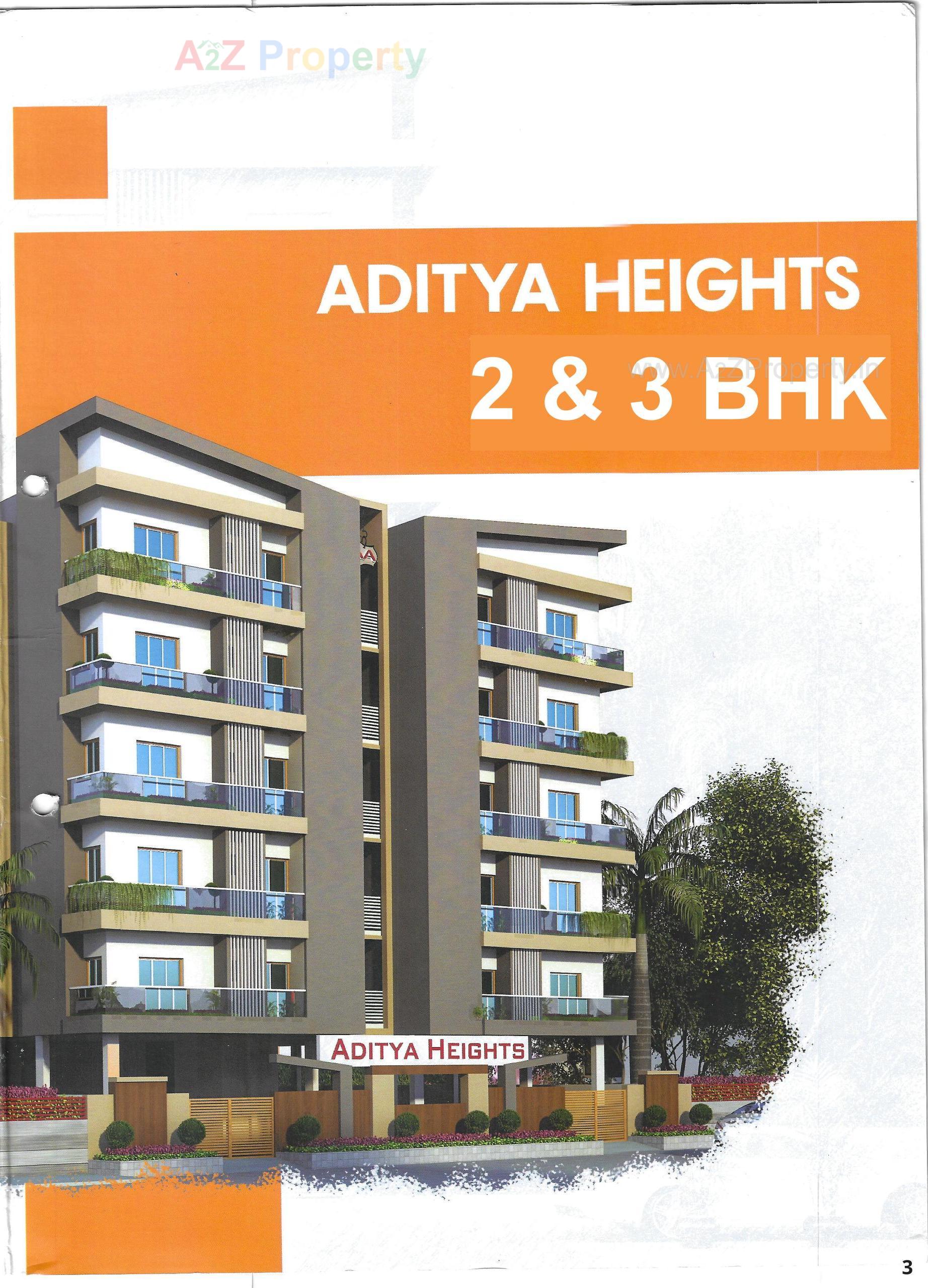 3D Elevation of real estate project Aditya Heights located at Veraval, Gir Somnath, Gujarat