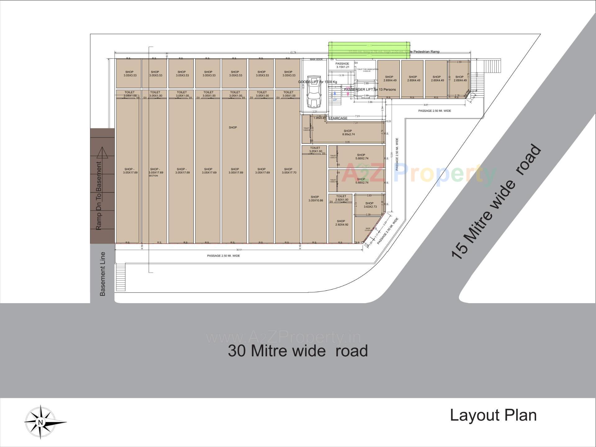 Layout of real estate project Center Point located at Una, Gir Somnath, Gujarat
