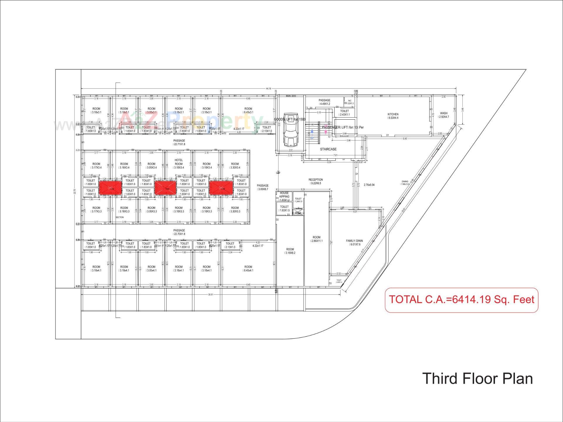 Layout of real estate project Center Point located at Una, Gir Somnath, Gujarat