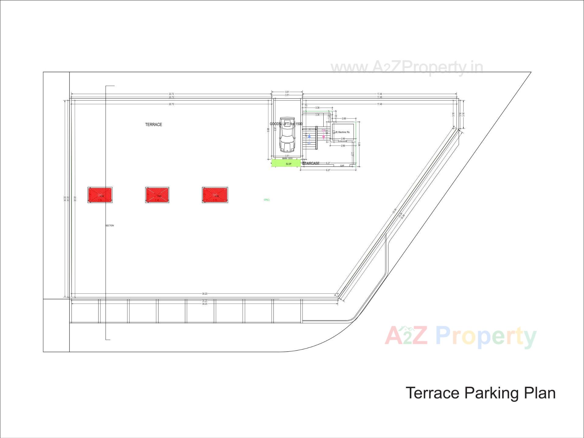 Layout of real estate project Center Point located at Una, Gir Somnath, Gujarat