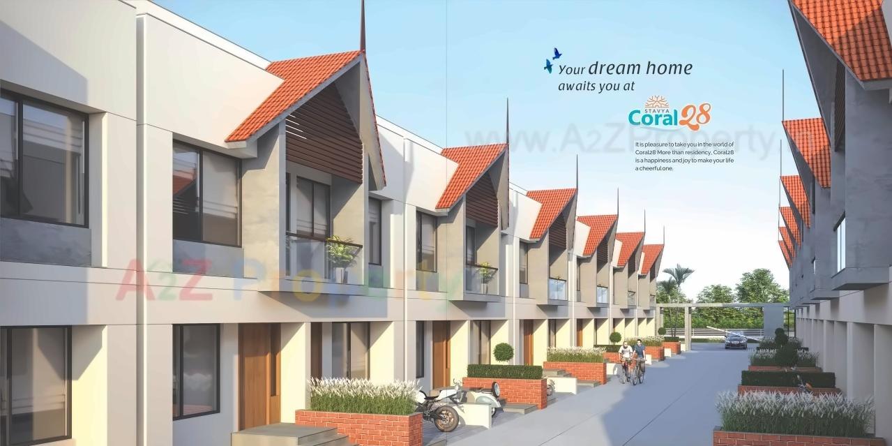 3D Elevation of real estate project Coral located at Veraval, Gir Somnath, Gujarat