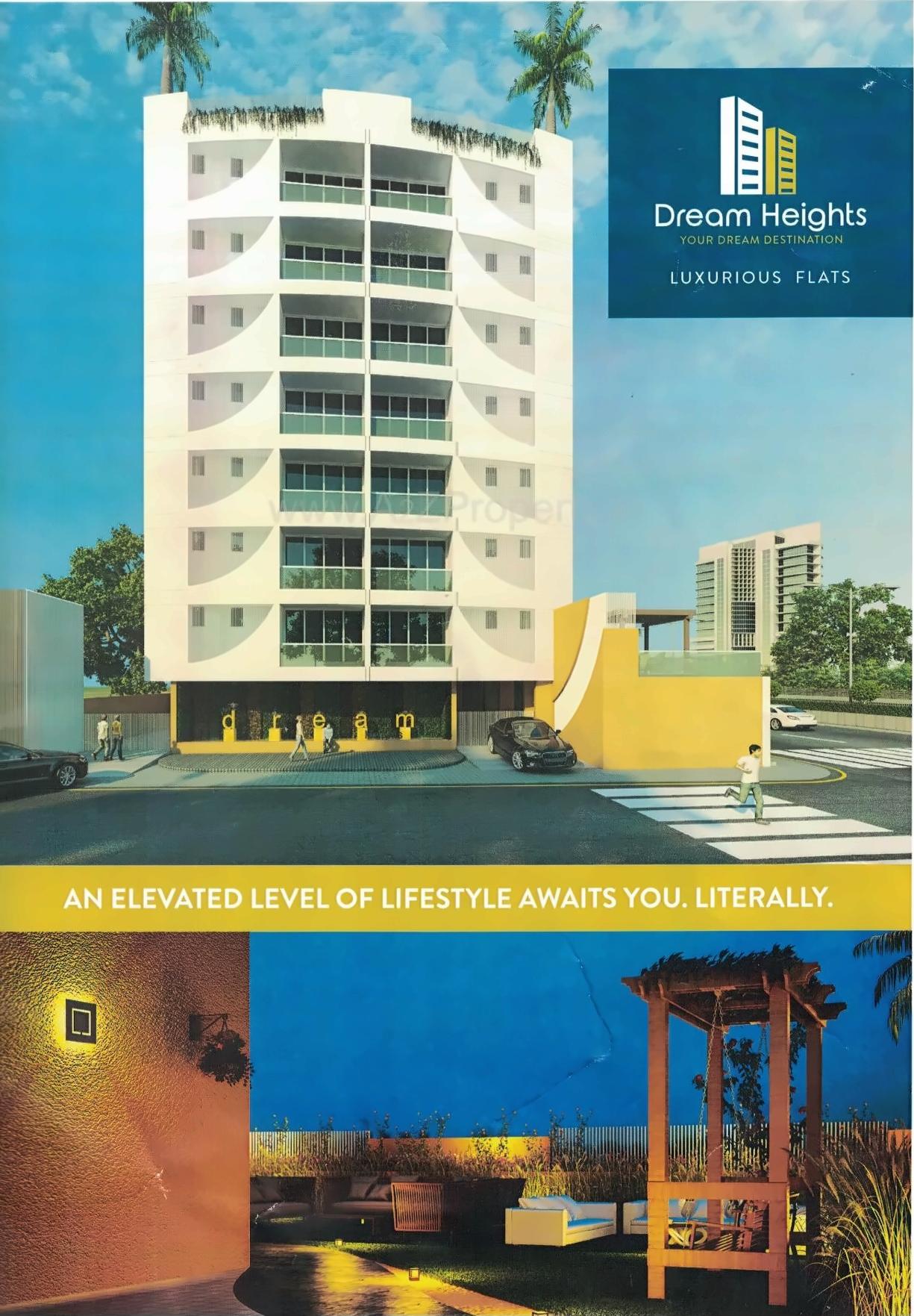 3D Elevation of real estate project Dream Heights located at Veraval, Gir Somnath, Gujarat