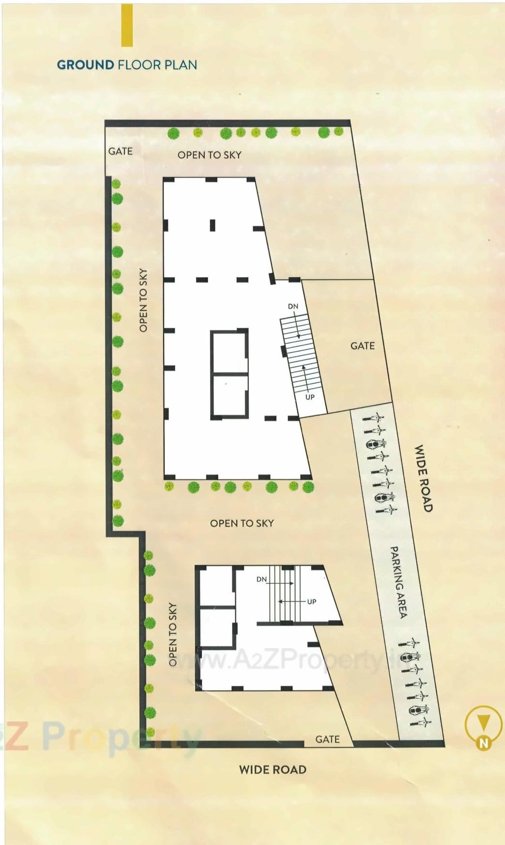 Layout of real estate project Dream Heights located at Veraval, Gir Somnath, Gujarat