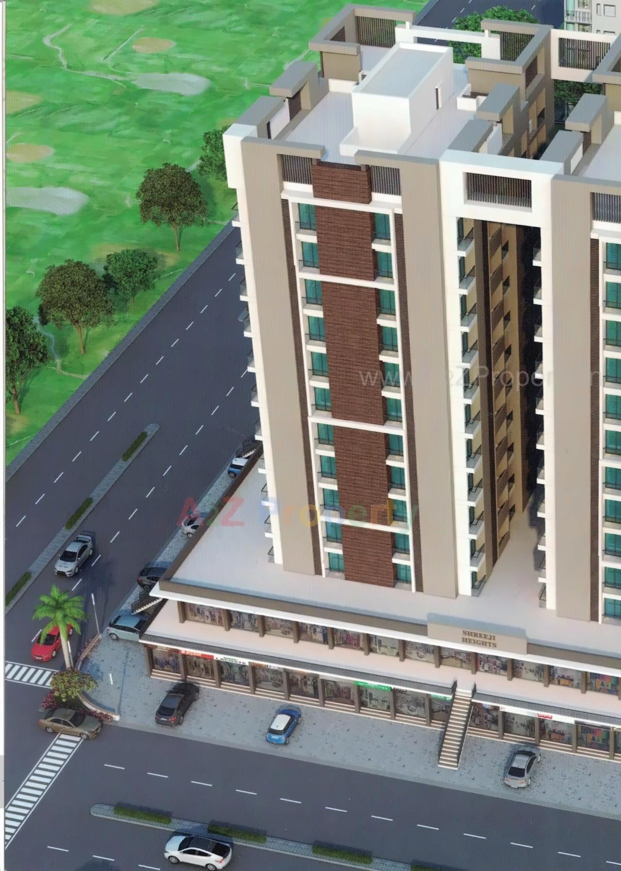 3D Elevation of real estate project Shreeji Heights located at Veraval, Gir Somnath, Gujarat