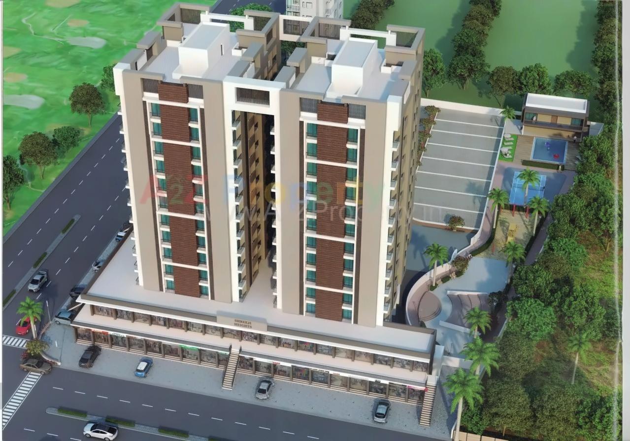 3D Elevation of real estate project Shreeji Heights located at Veraval, Gir Somnath, Gujarat